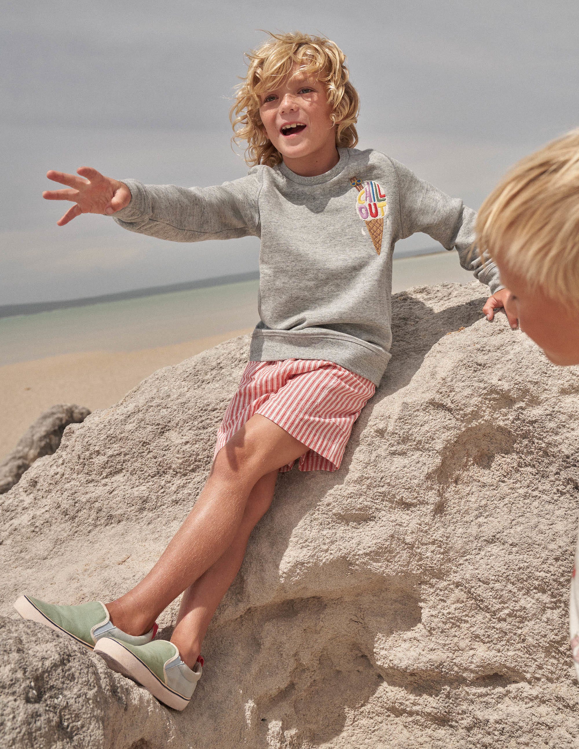 Sweat graphique-Glace grise - Image 4