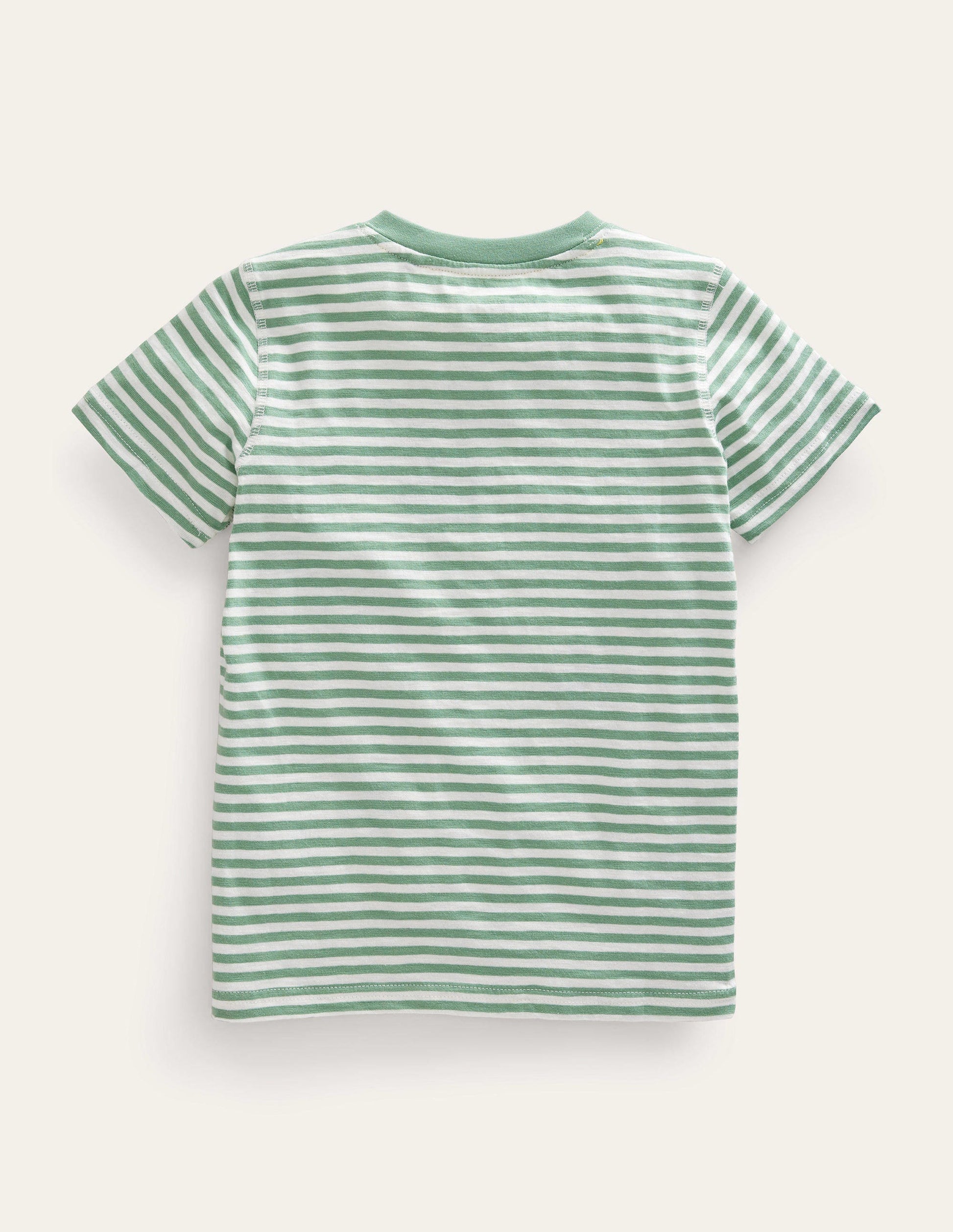 Henley T-Shirt aus gewaschener Baumwolle-Naturweiß/Zultanitgrün-2