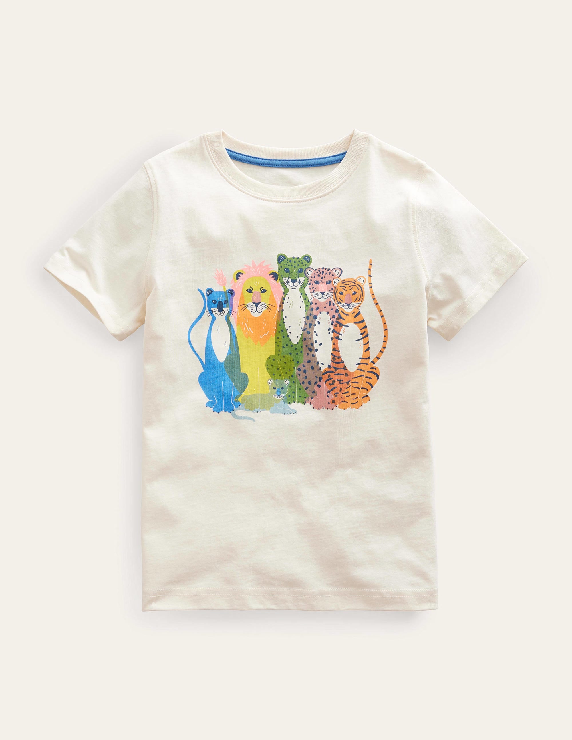 T-Shirt mit Grafik-Vanille, Katzen - Image 1