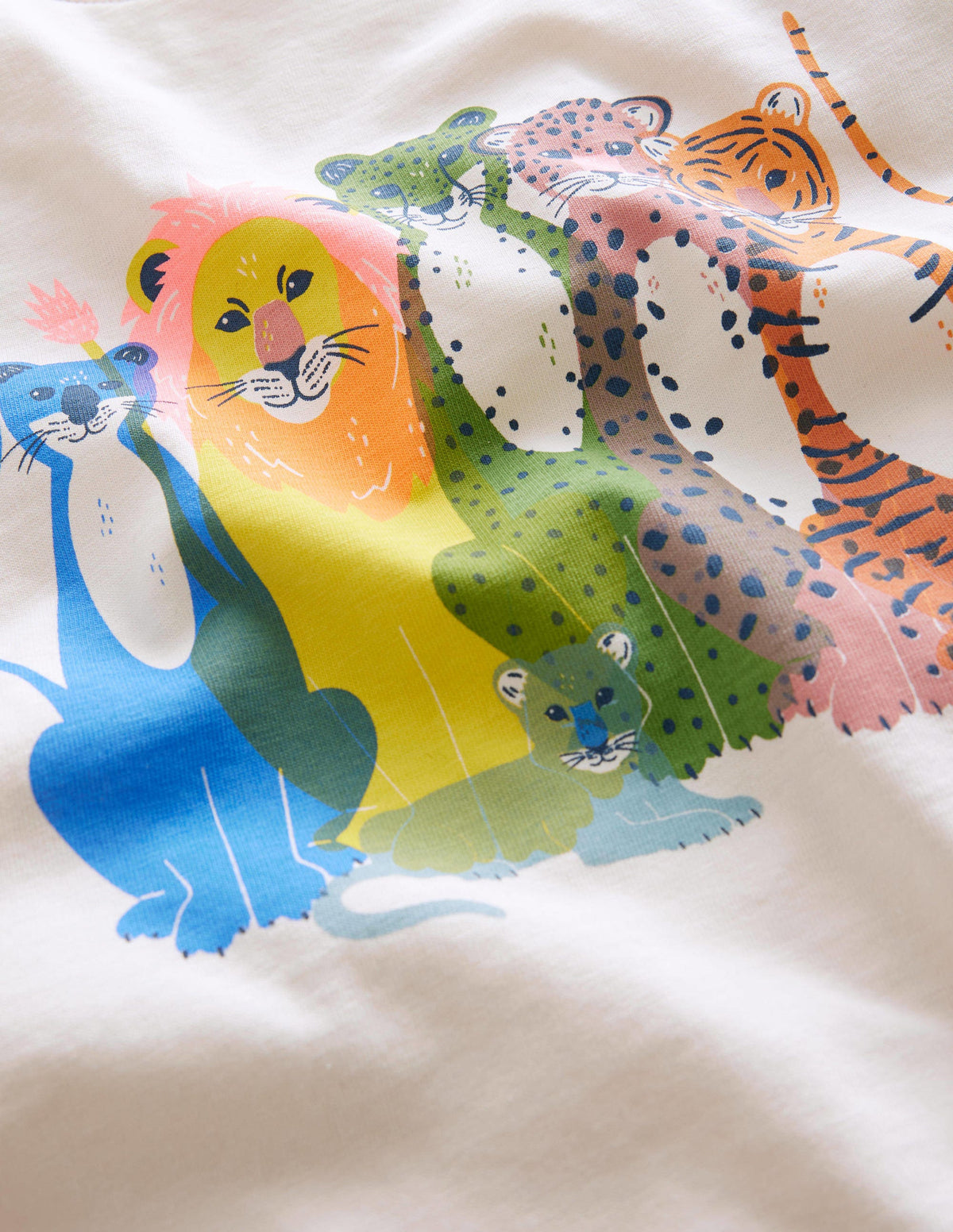 T-Shirt mit Grafik-Vanille, Katzen-3