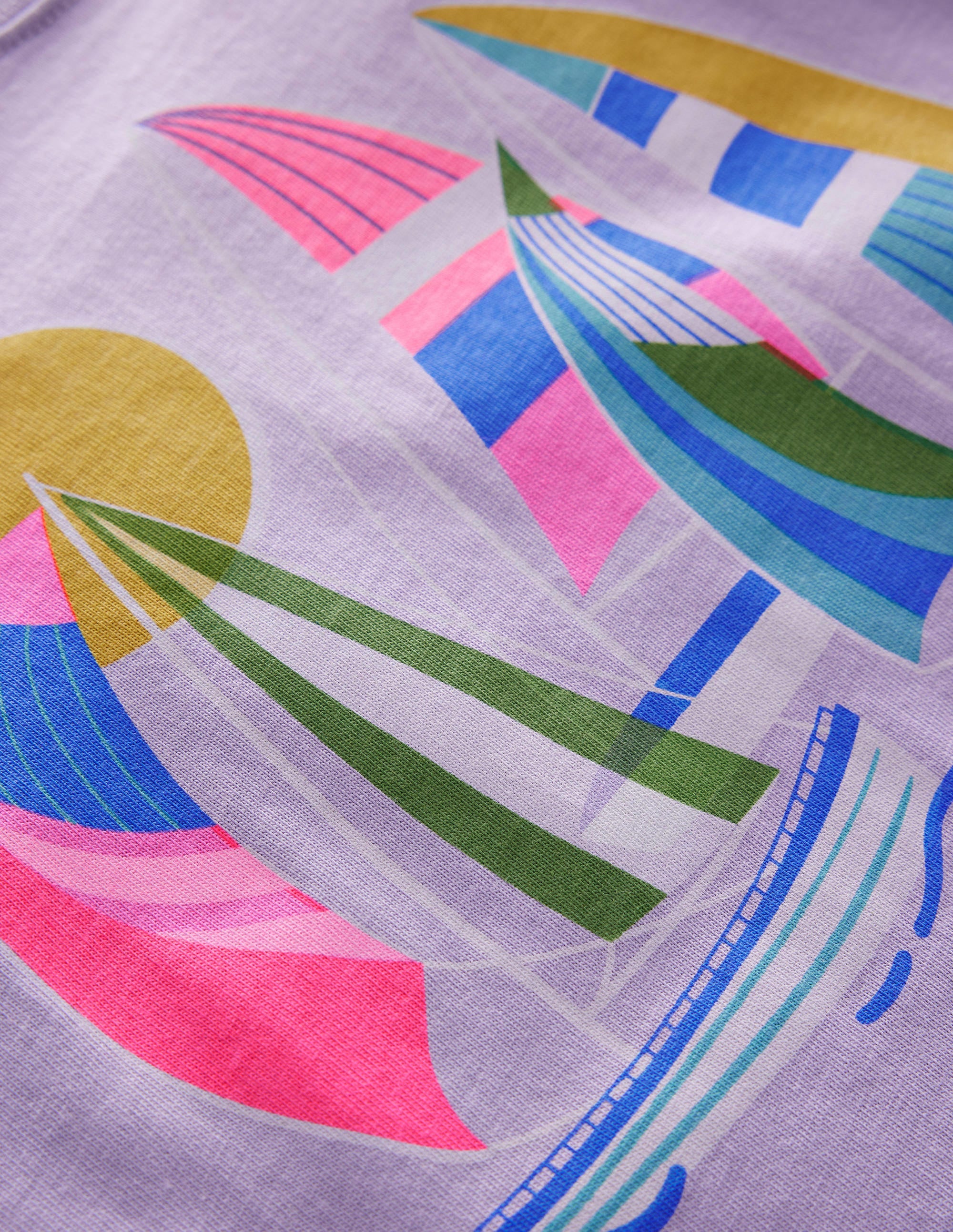 T-shirt à imprimé graphique-Lavande brumeuse - Image 3