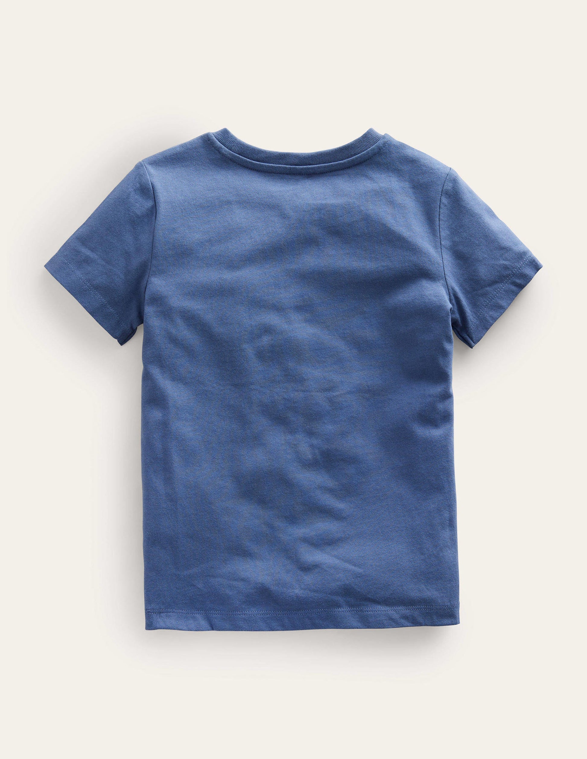 T-Shirt mit Kettenstichmotiv-Roboterblau, Feuerwehrauto-2
