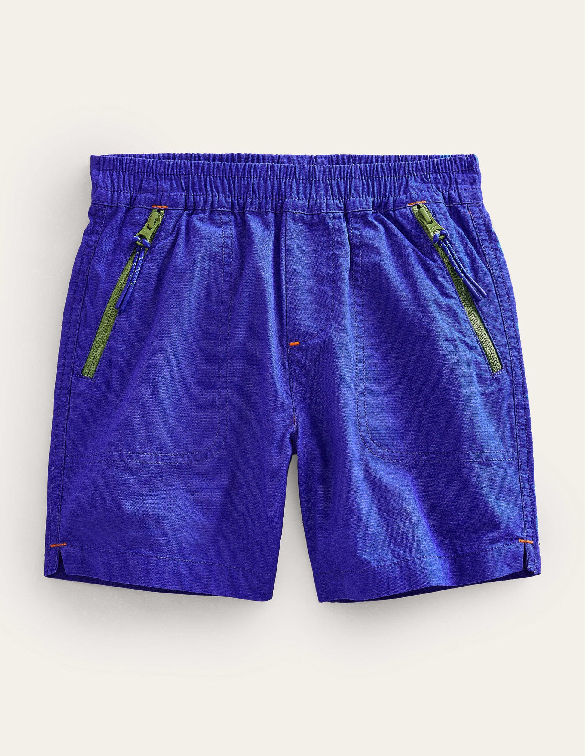 Short utilitaire en coton ripstop-Bleu azurant-1
