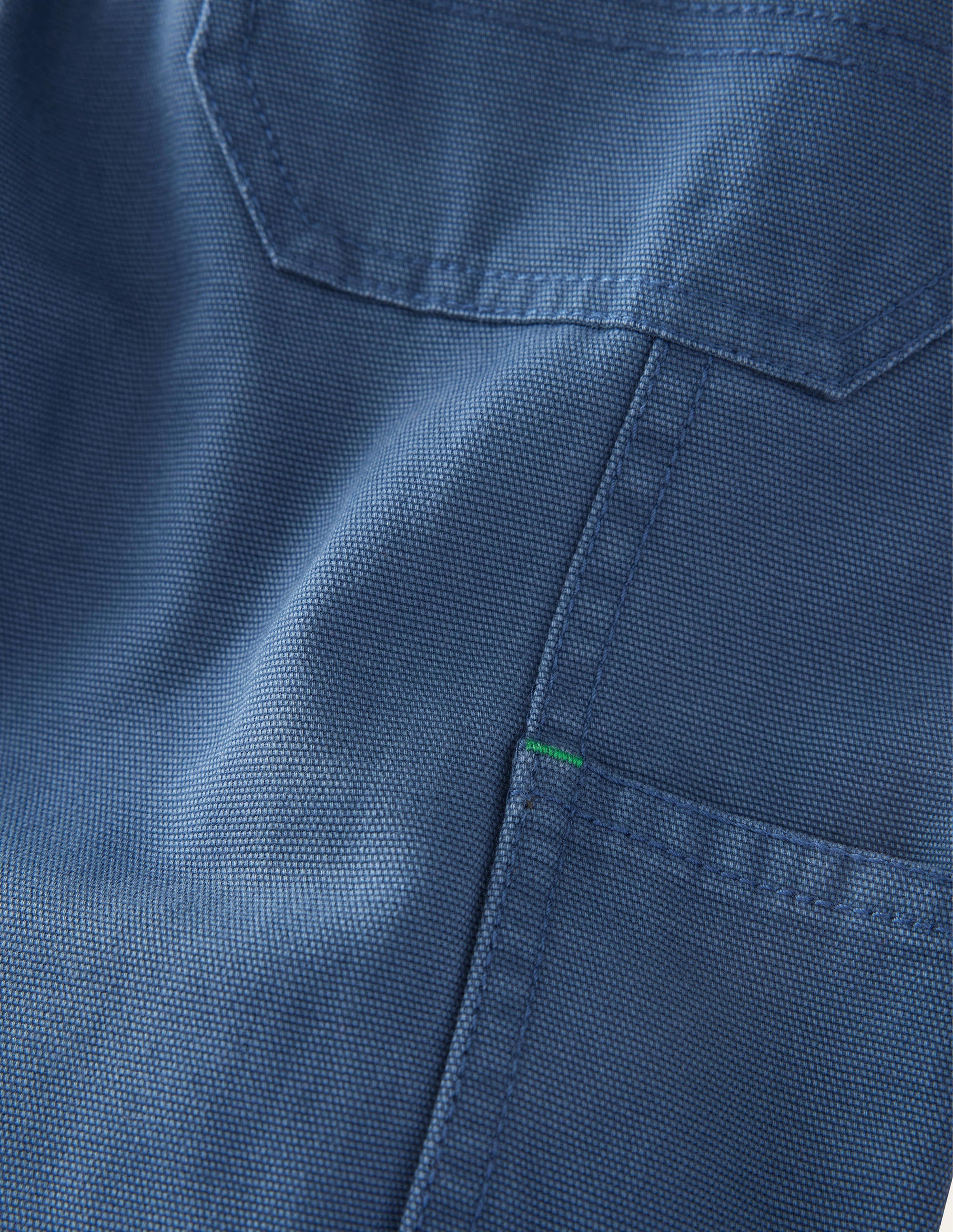 Pantalon style charpentier en toile-Bleu robot - Image 3