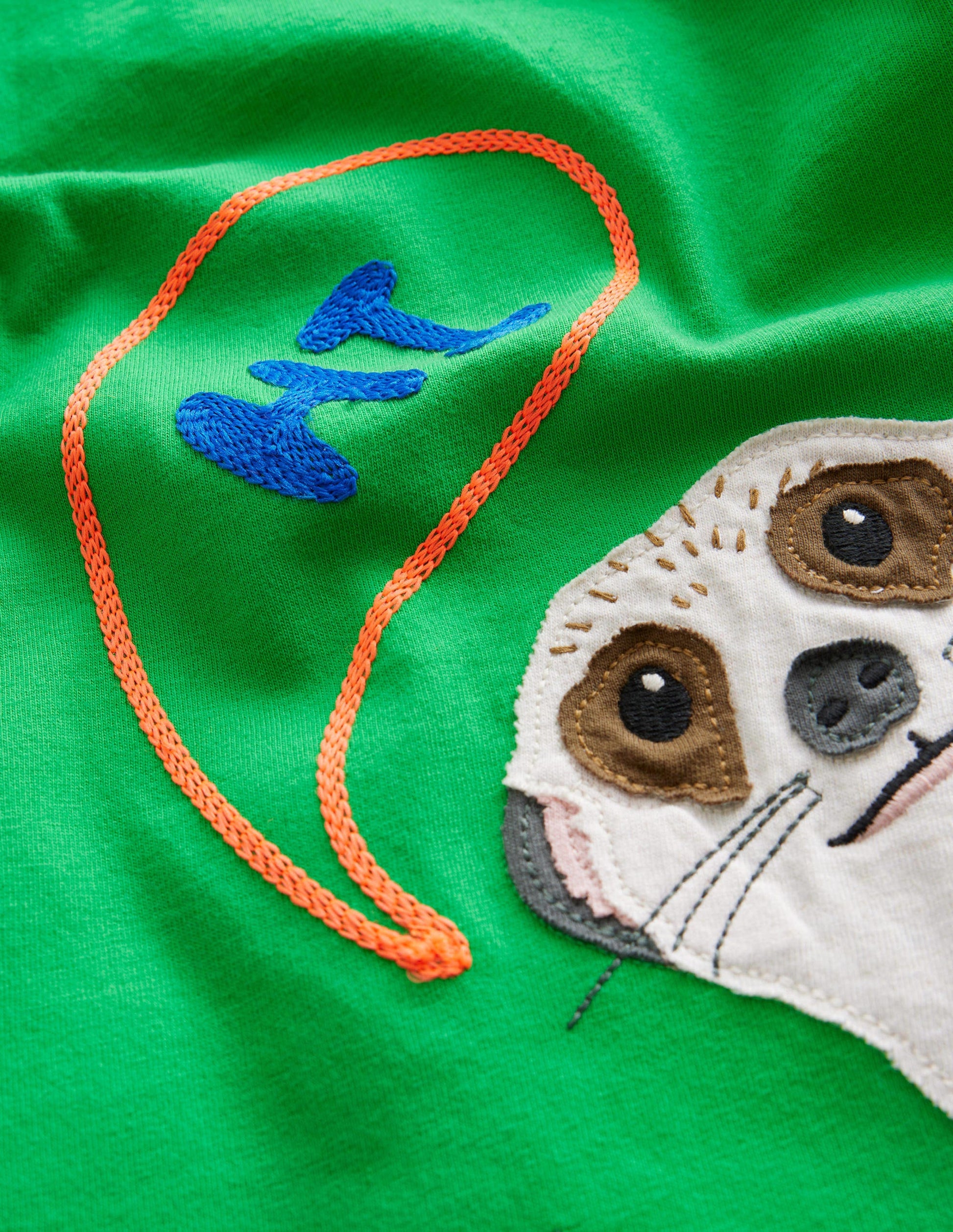 Front-and-Back T-shirt-Bright Green Meerkat-3