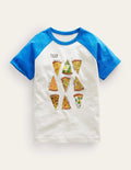 Grid Fact Raglan-Cabana Blue Pizza