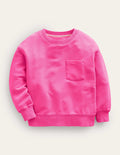 Sweatshirt in Neonfarben-Neonrosa