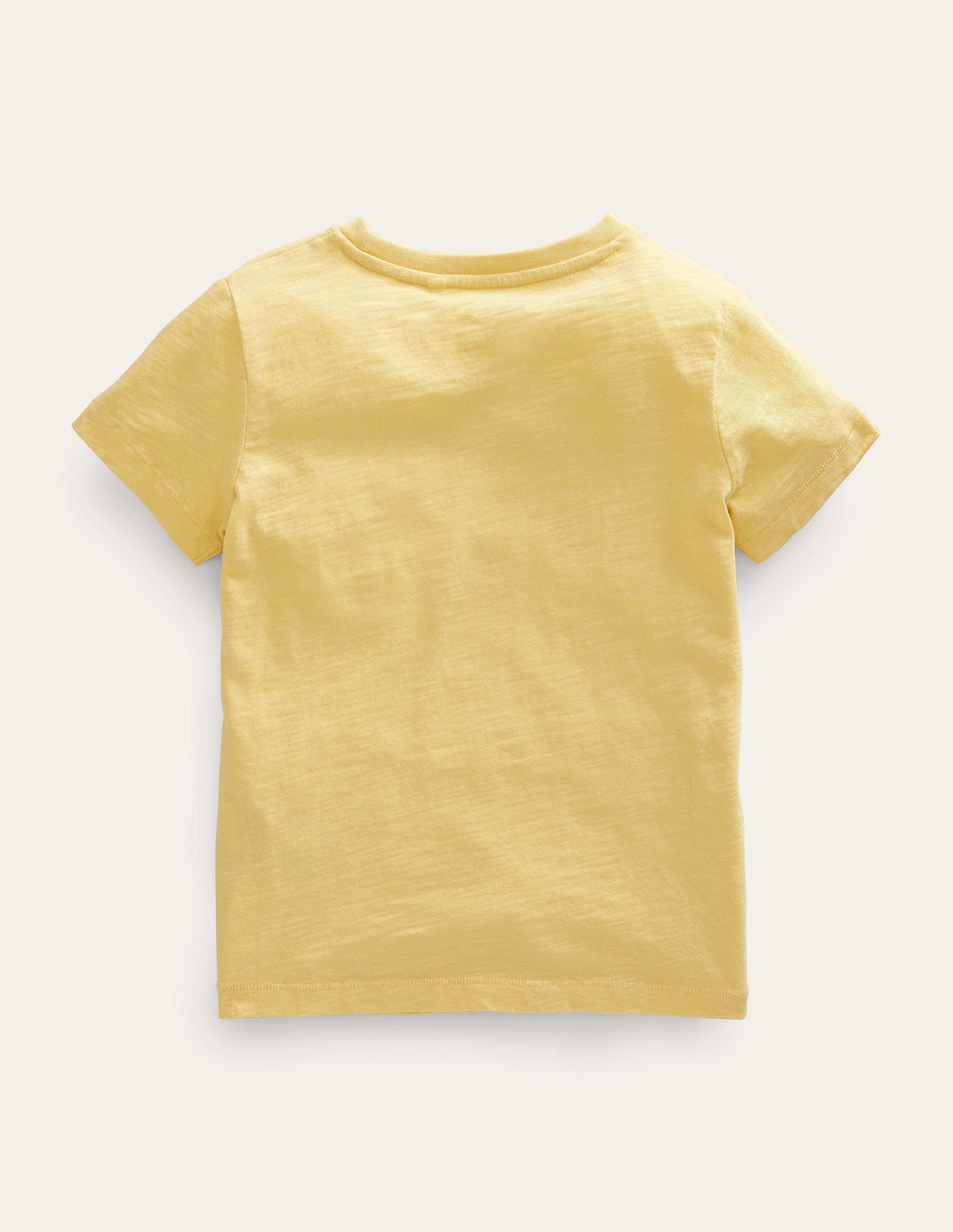 T-shirt délavé en tissu flammé-Jaune bouton d'or - Image 2