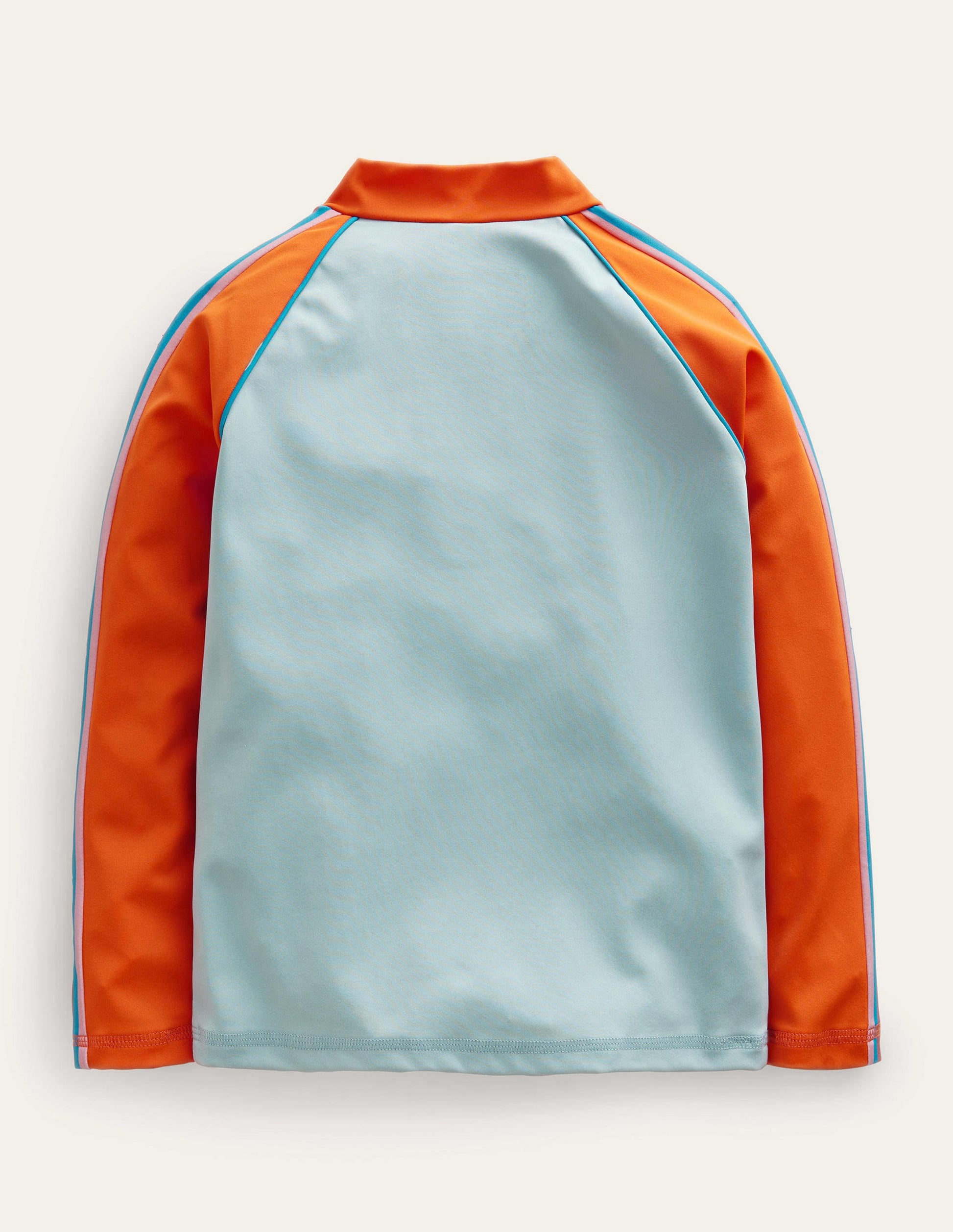 Badeshirt mit halbem Reißverschluss-Turmalinblau-3