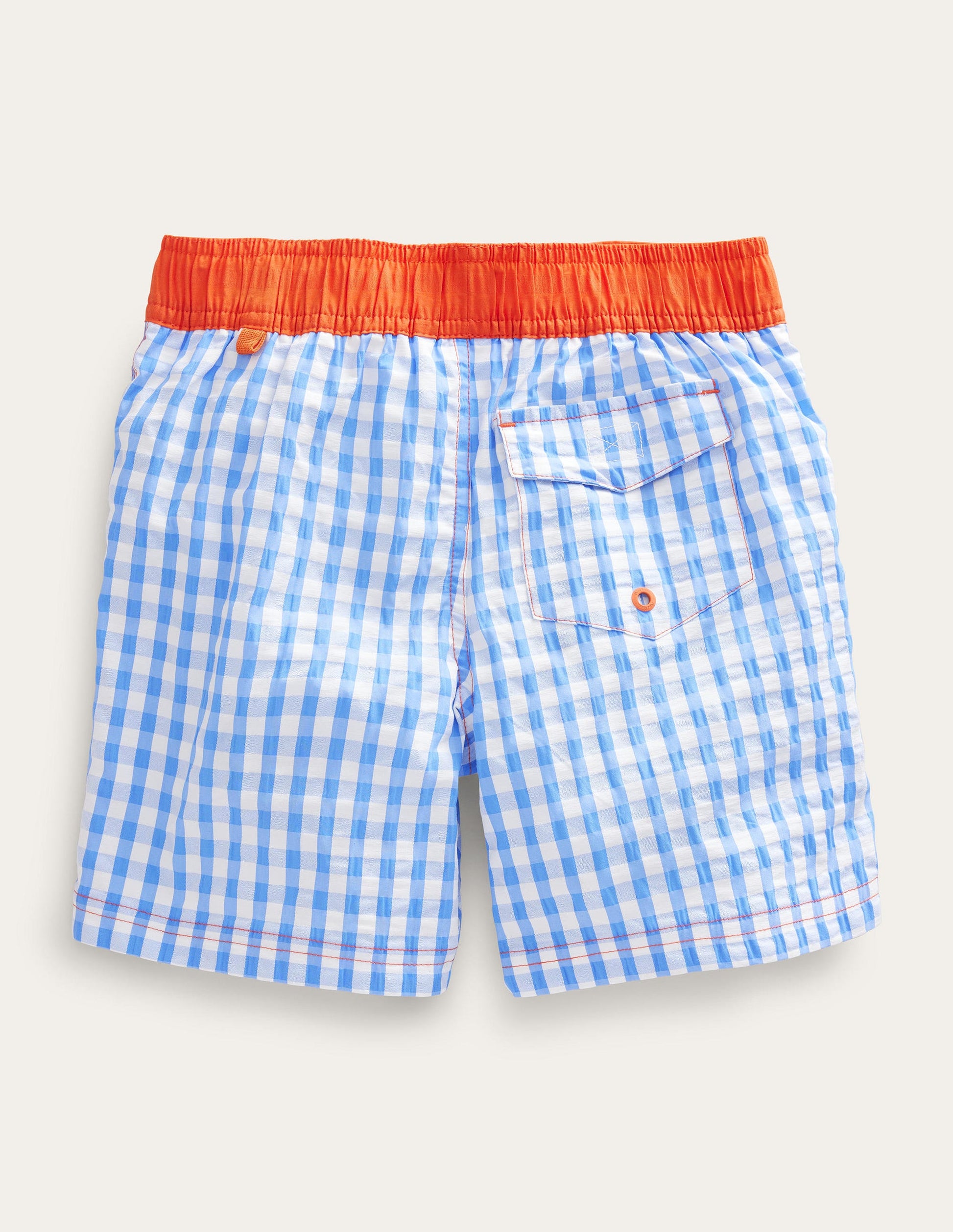 Gingham Board Shorts-Cabana Blue, Gingham Check-2