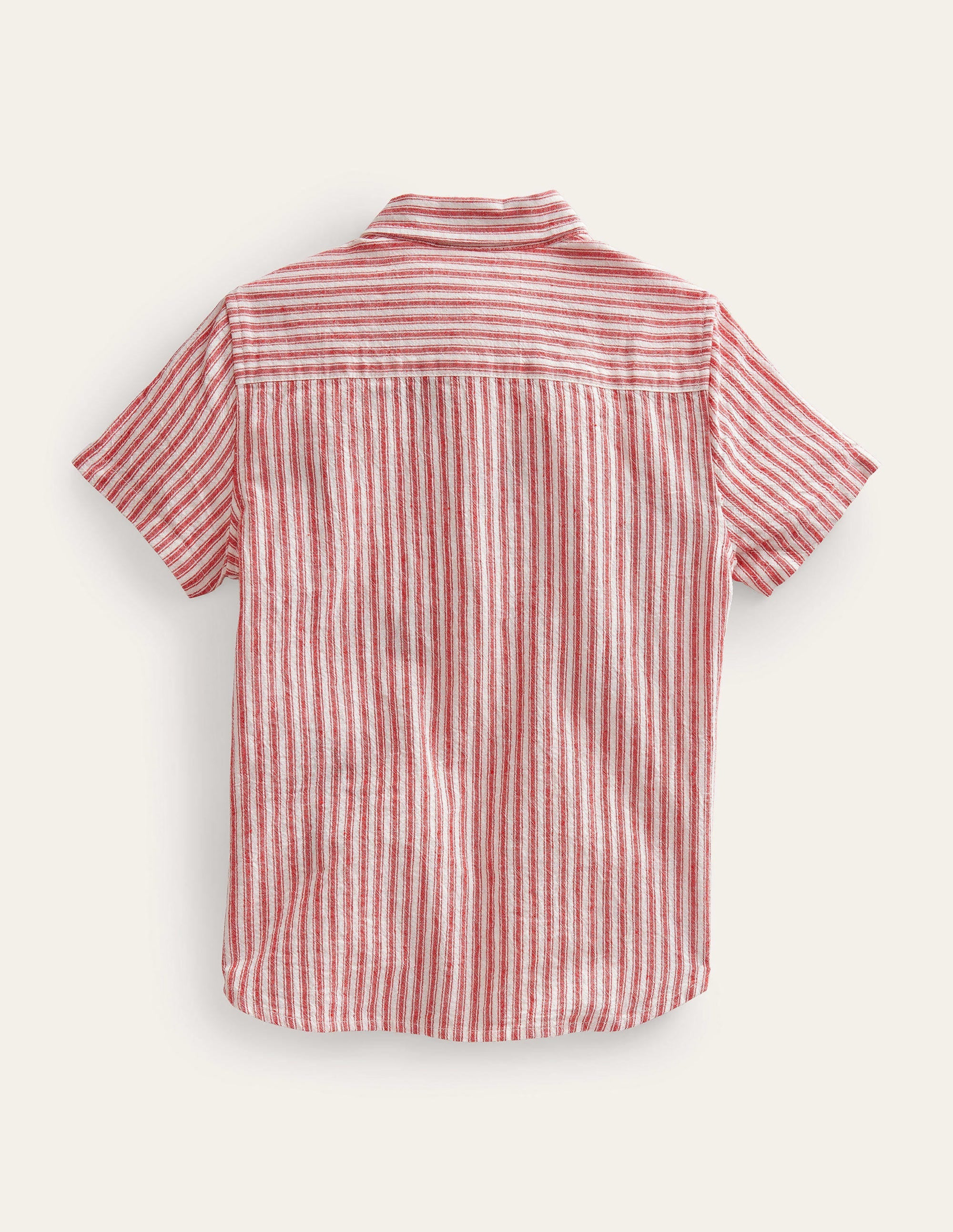Chemise à rayures coutil et motif fraise-Coutil rouge - Image 2