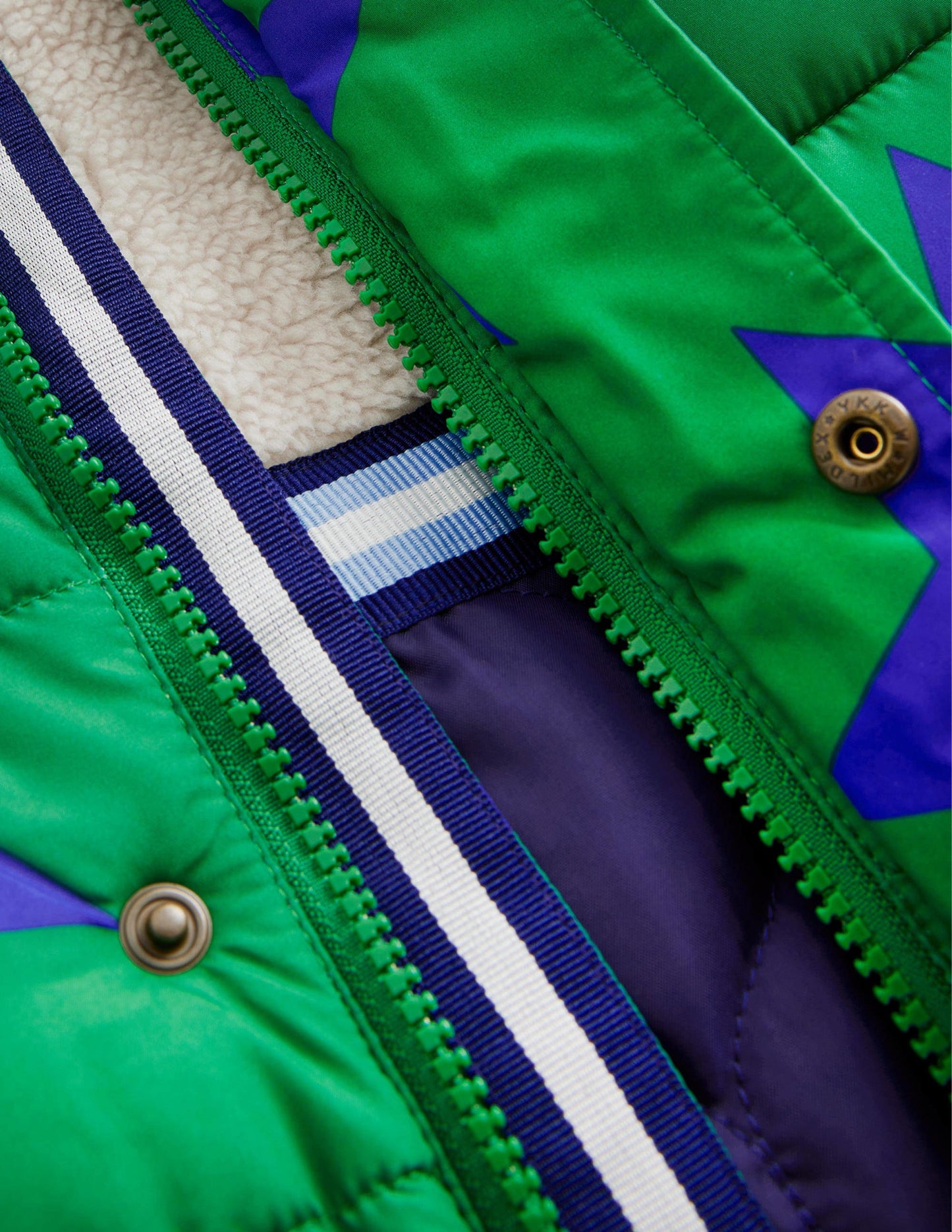 Doudoune 2-en-1-Étoile vert profond