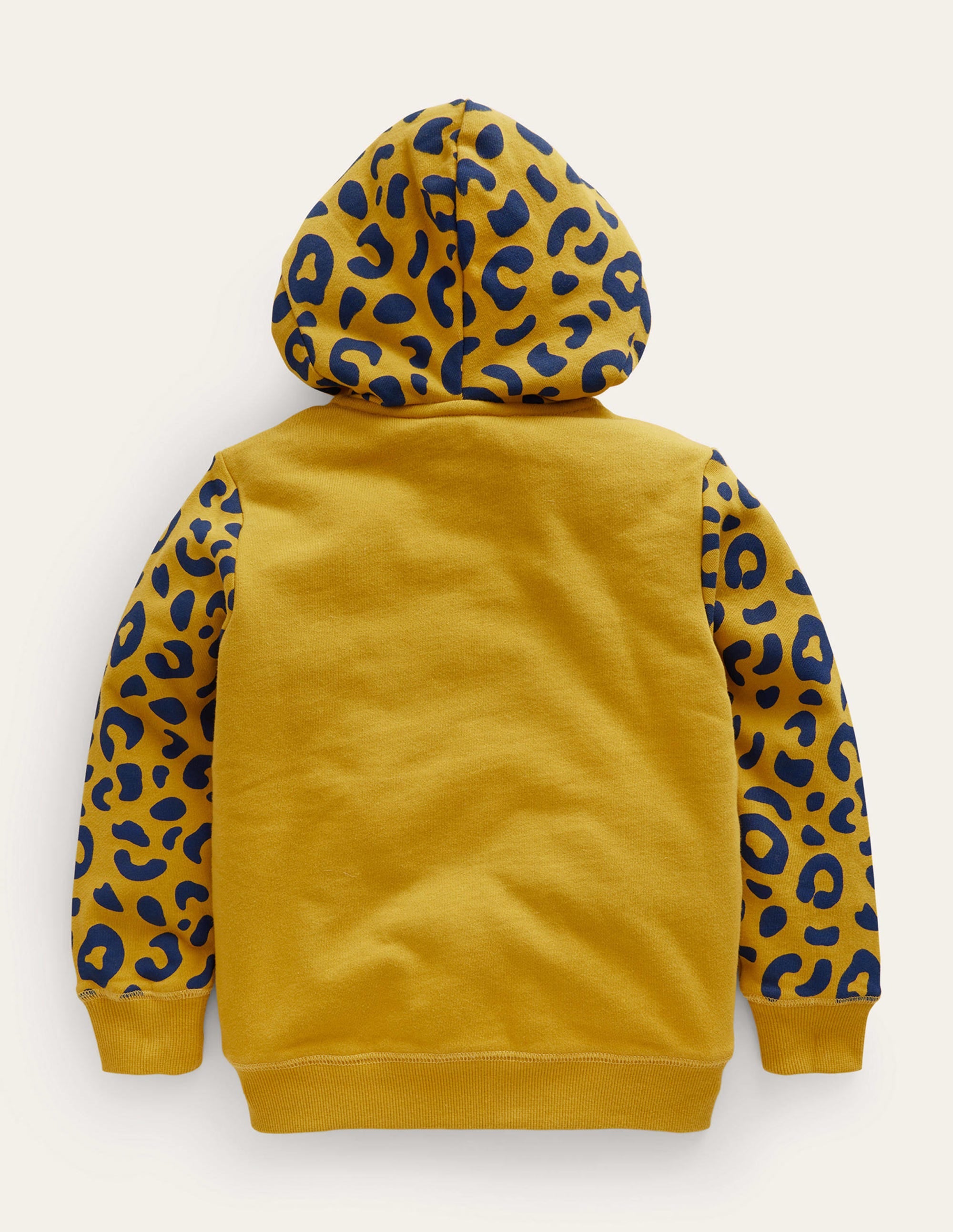 Sweat à capuche fantaisie-Léopard jaune Dijon - Image 2