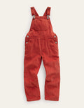 Cord Utility Dungarees-Roasted Chestnut