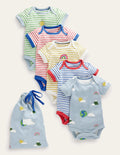 Bodys im 5er-Pack-Bunt, Wetter