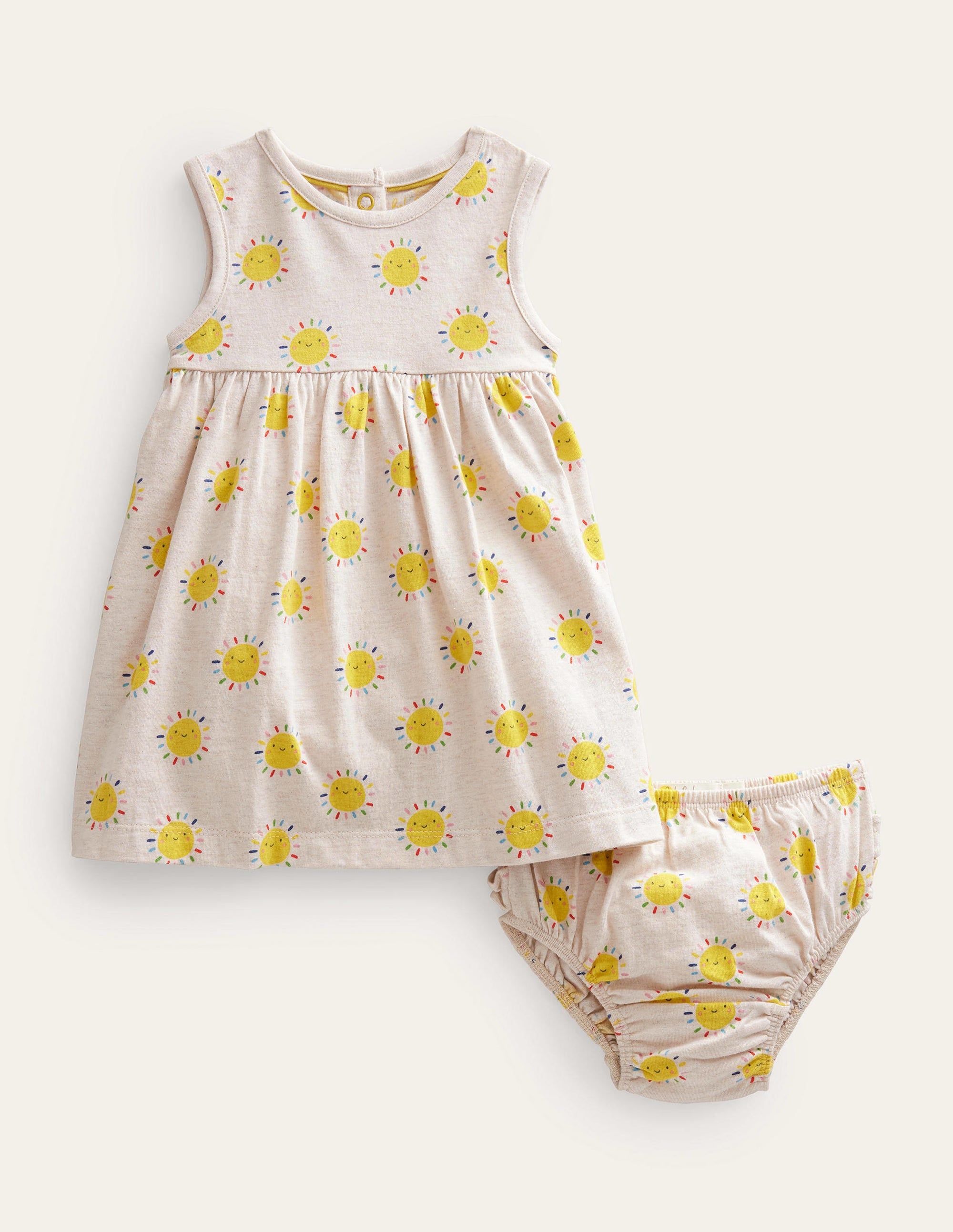 Robe sans manches en jersey-Vert Minéral - Image 1