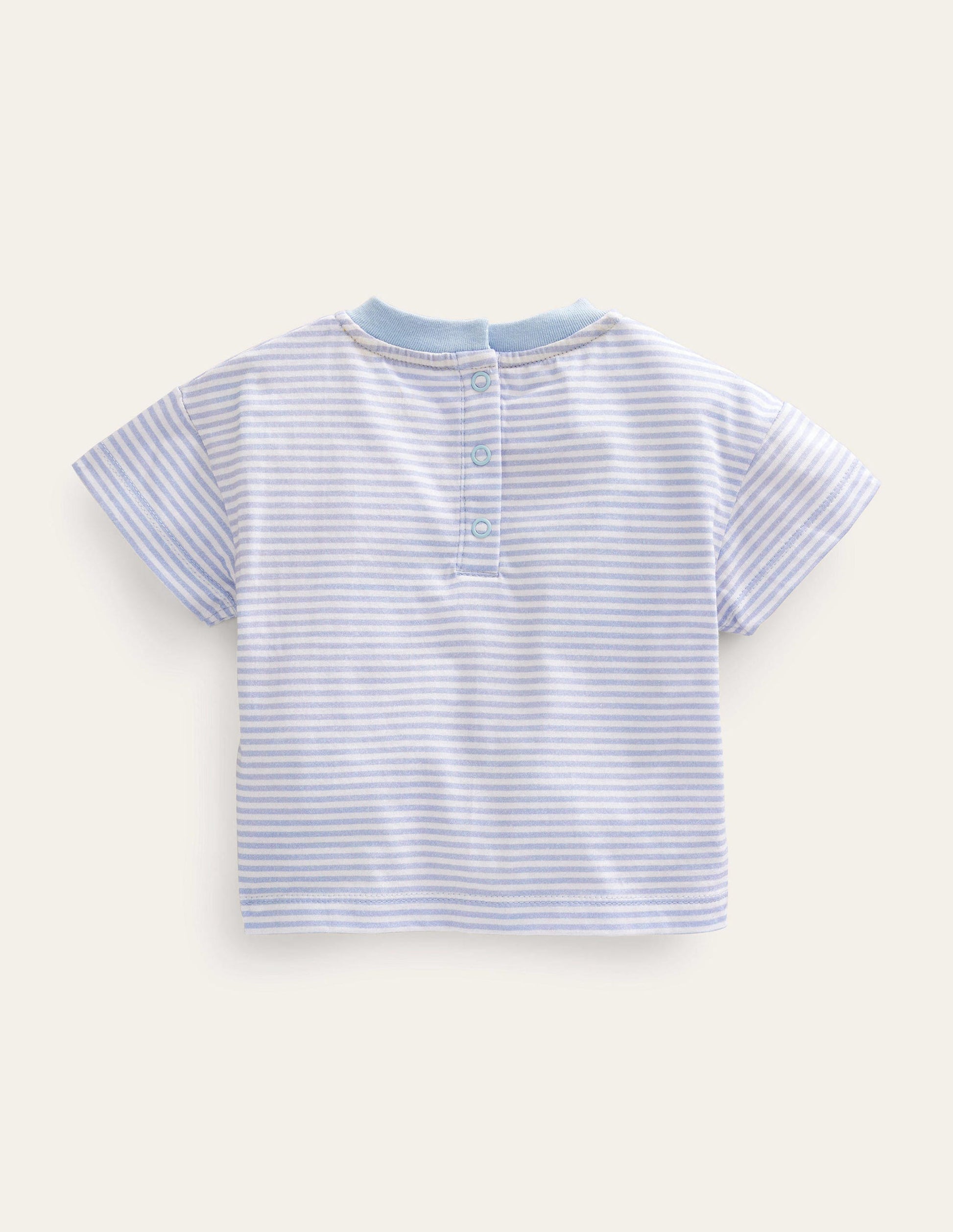 Lässiges T-Shirt-Naturweiß/Blau, Planet-2