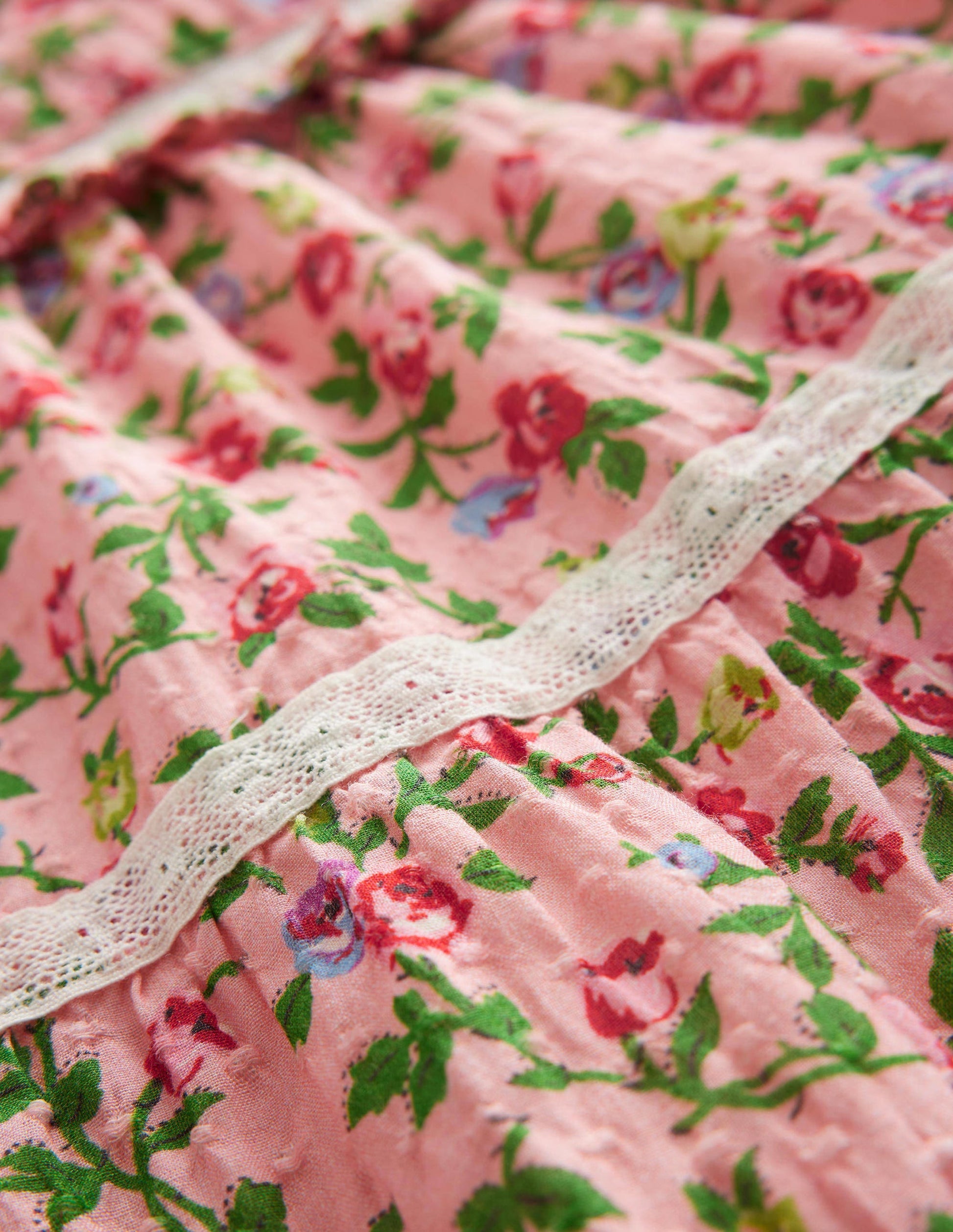 Gemustertes Kleid für besondere Anlässe-Rosenrosa-3