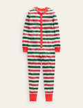Snug All-In-One Pyjamas-Multi Stripe