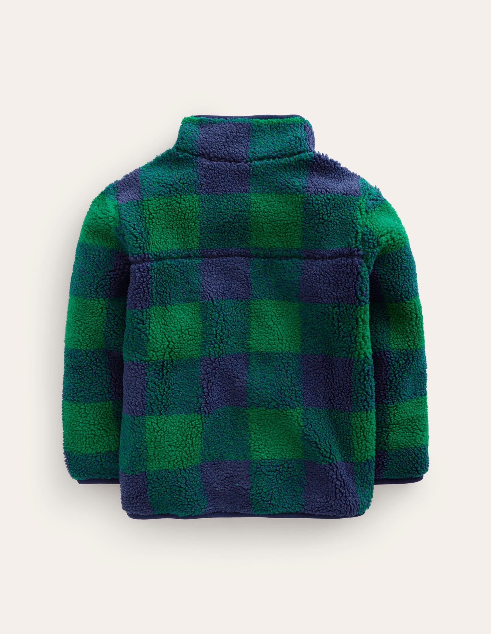 Veste en borg-Carreaux verts - Image 2