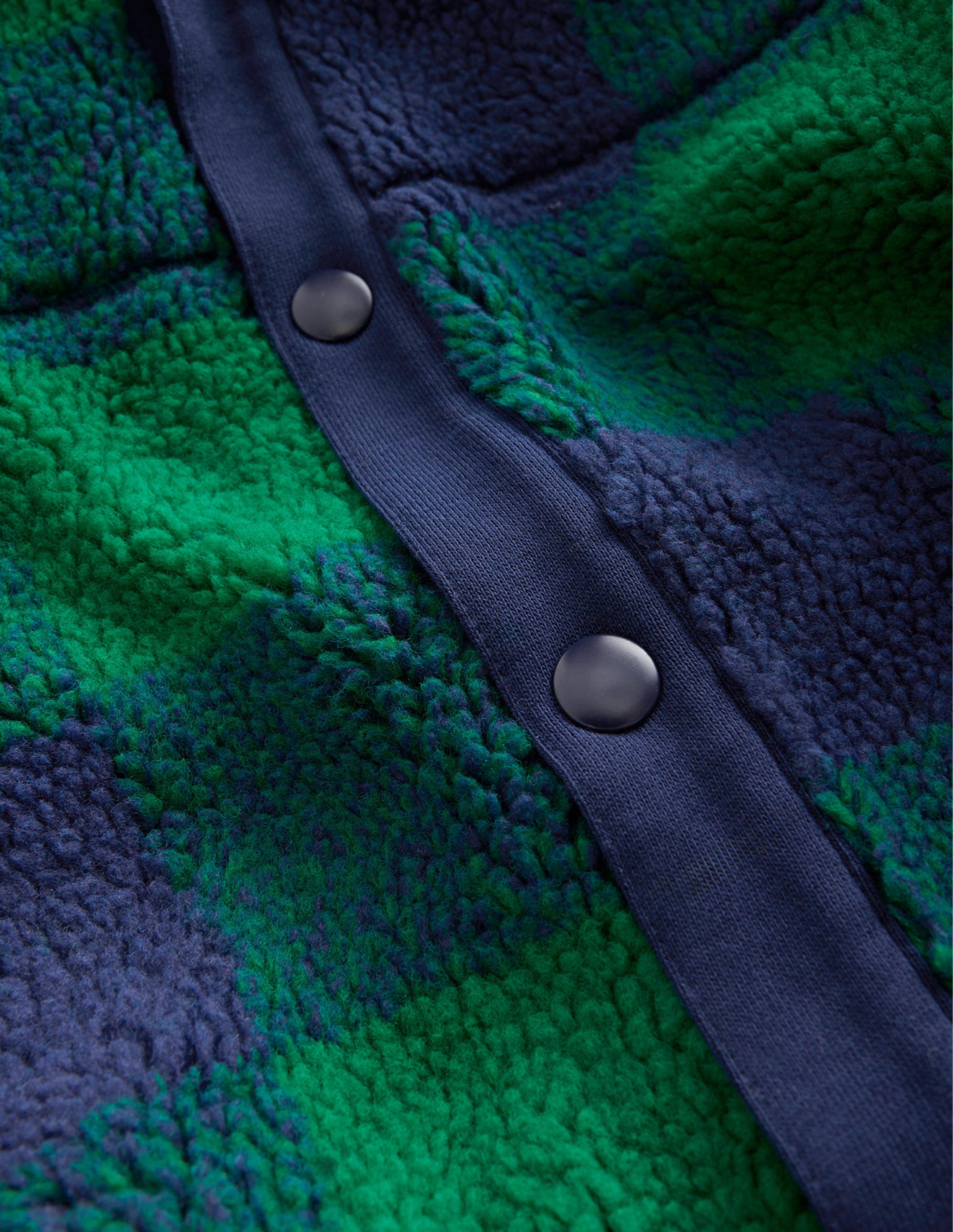 Veste en borg-Carreaux verts - Image 3
