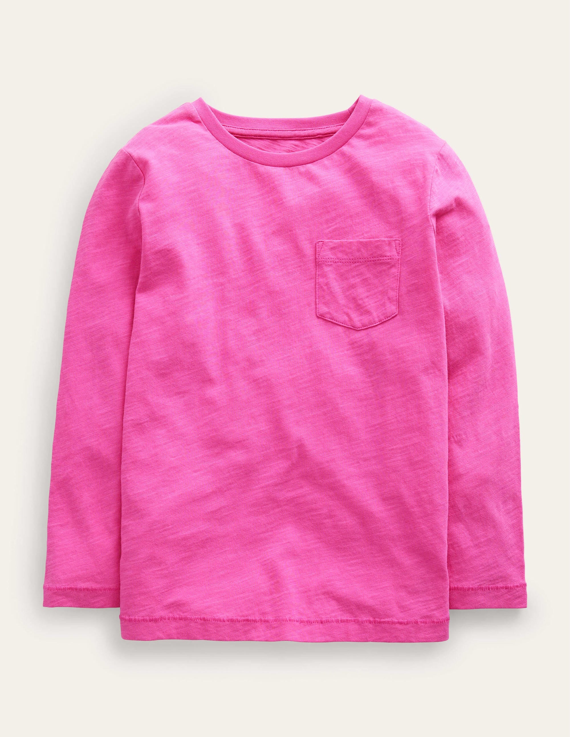 Long-sleeved Washed T-shirt-Knockout Pink - Image 1