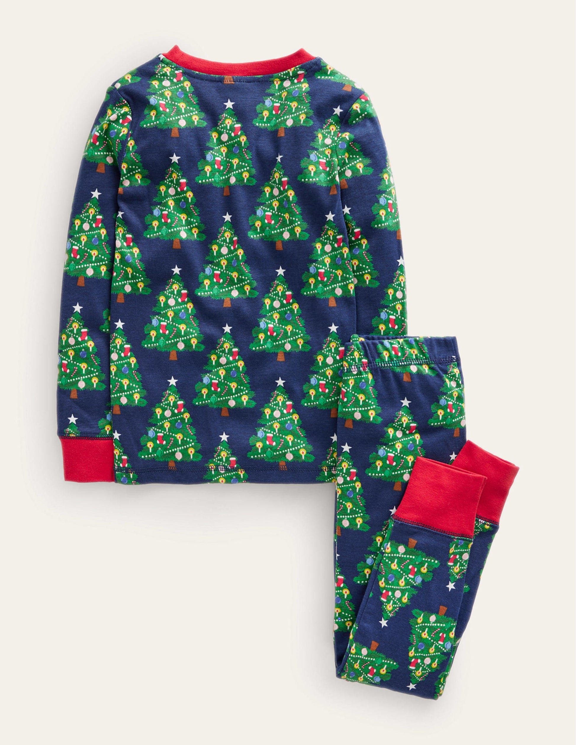 Im Dunkeln leuchtender Schlafanzug-Schuluniform-Marineblau Weihnachten-2