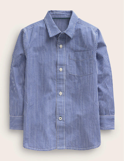 Baumwollhemd-Mazarin-Blau/Naturweiß-1