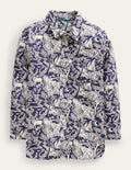 Cotton Shirt-College Navy Magical Forest