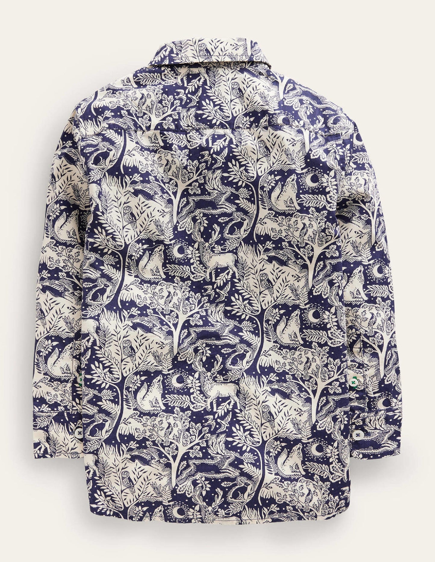 Baumwollhemd-Schuluniform-Marineblau Magischer Wald