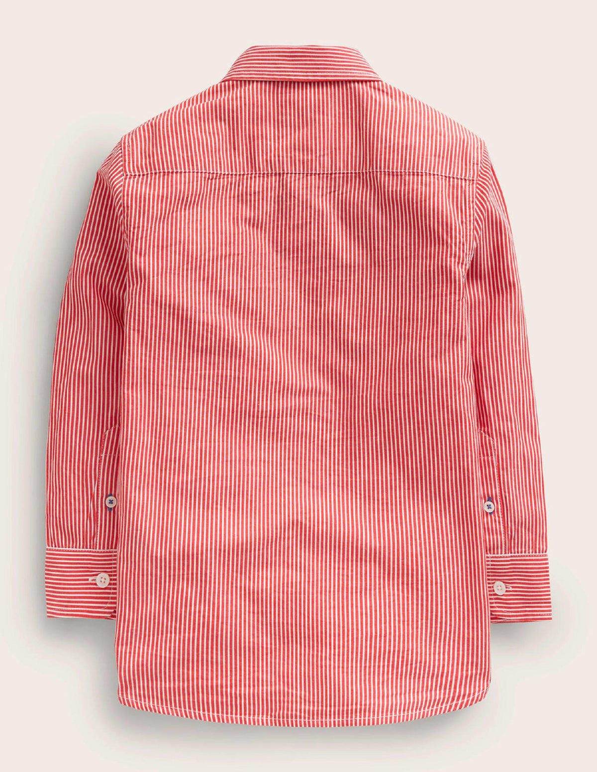 Cotton Shirt-Brilliant Red/Ivory - Image 2