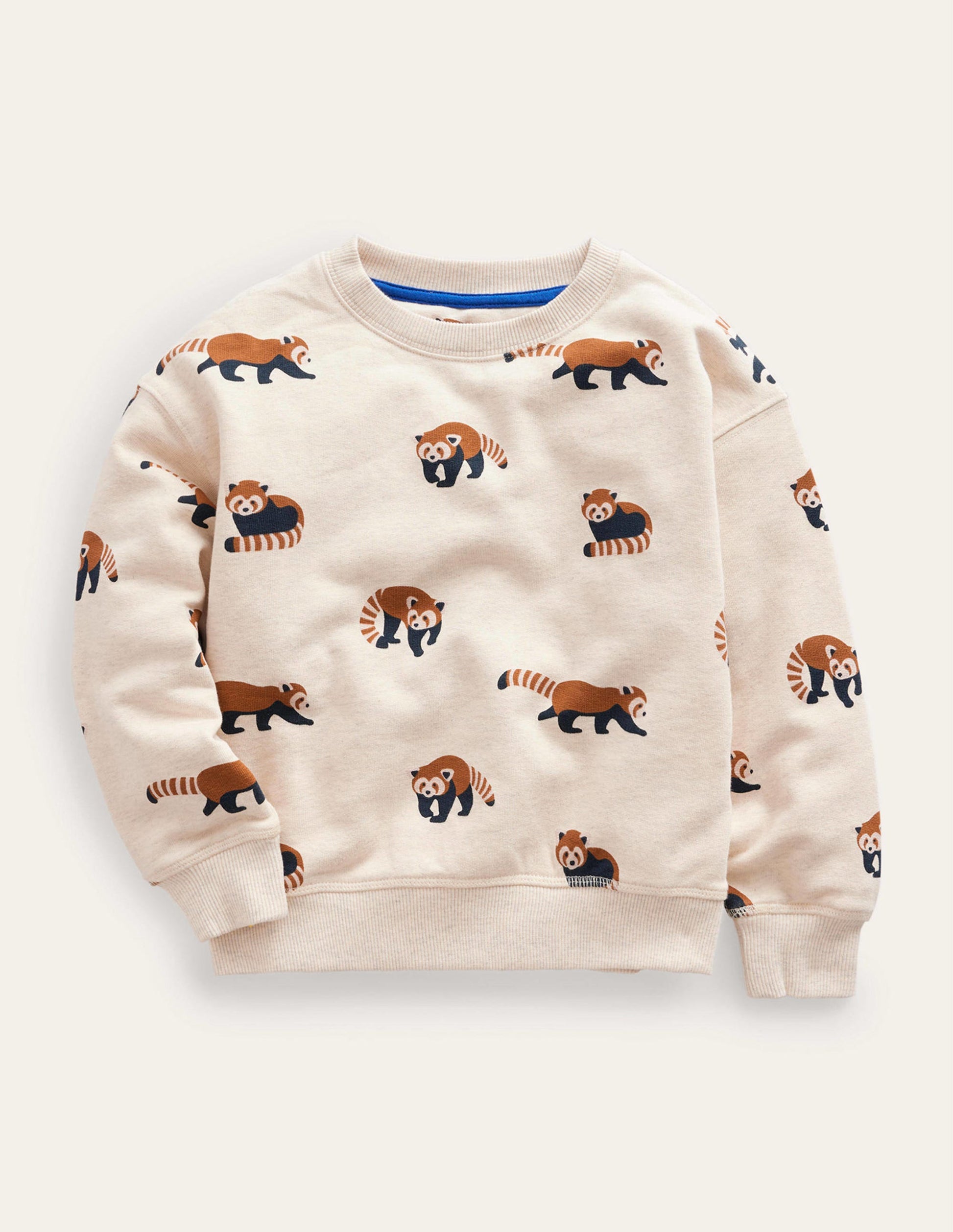 Printed Sweatshirt-Red Panda Print-1