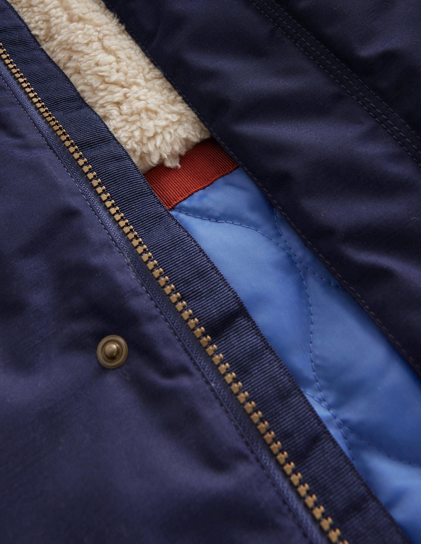 Authentischer Parka-Marineblau