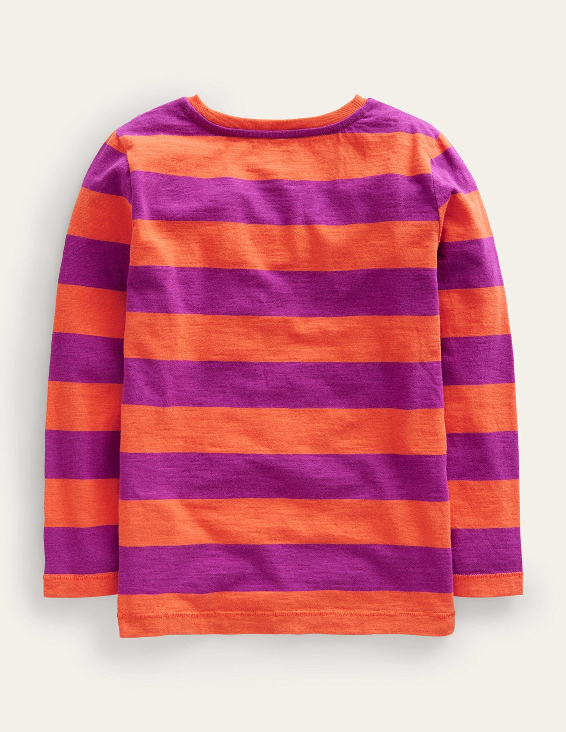 Langärmliges T-Shirt in gewaschener Optik-Herbst-Ahorn-Orange/Pink-2