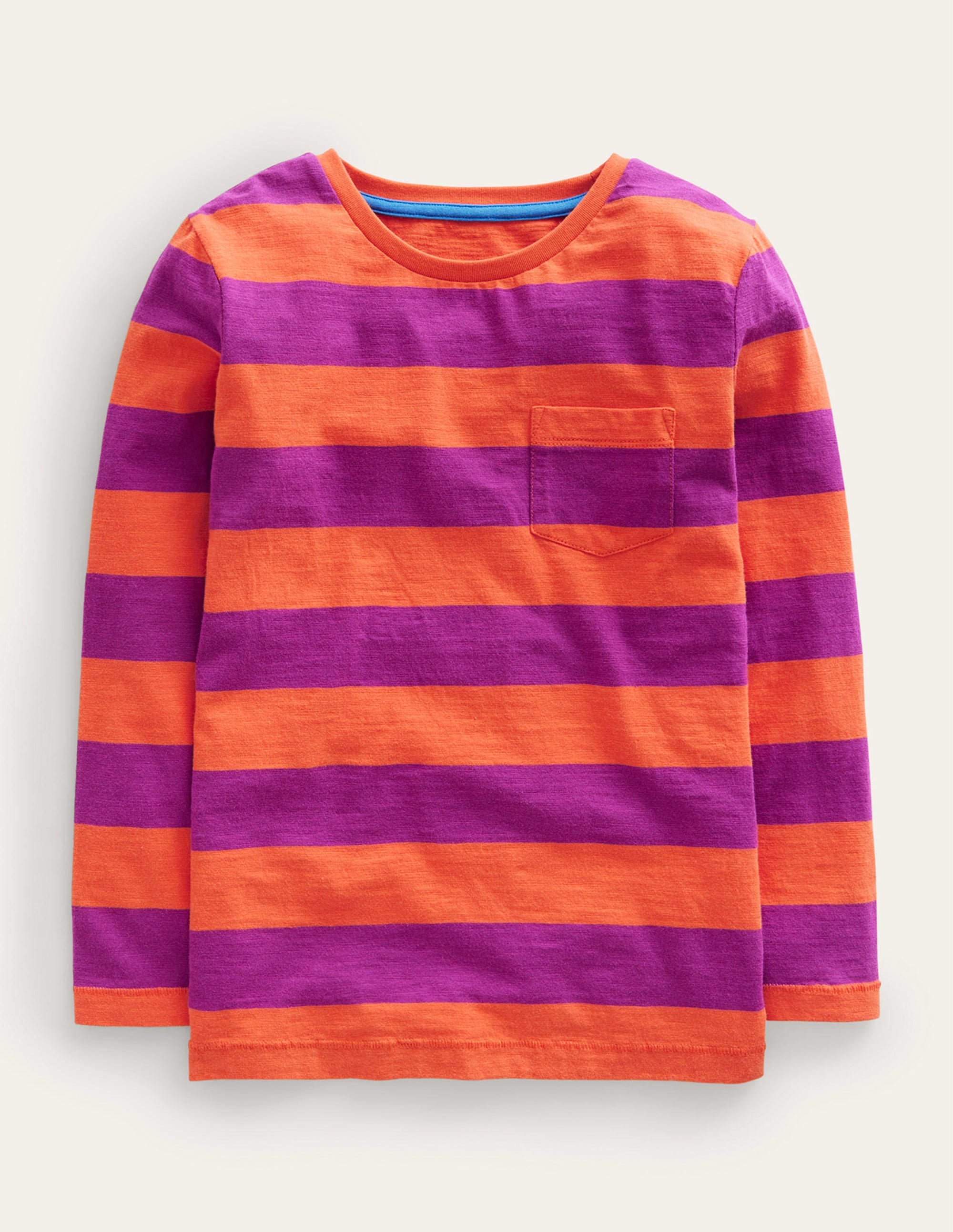 Langärmliges T-Shirt in gewaschener Optik-Herbst-Ahorn-Orange/Pink - Image 1