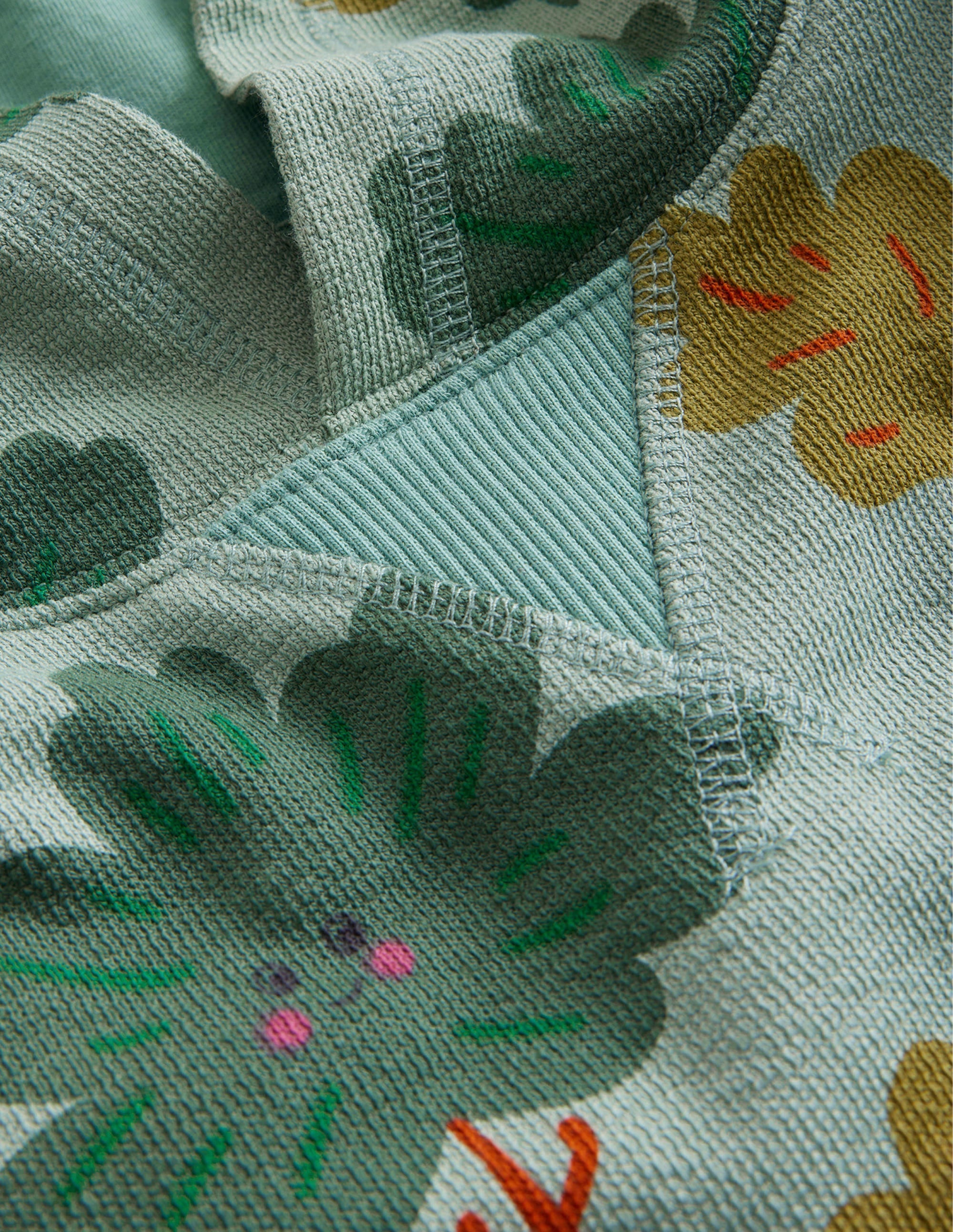 Sweat à capuche imprimé-Arbres verts - Image 3
