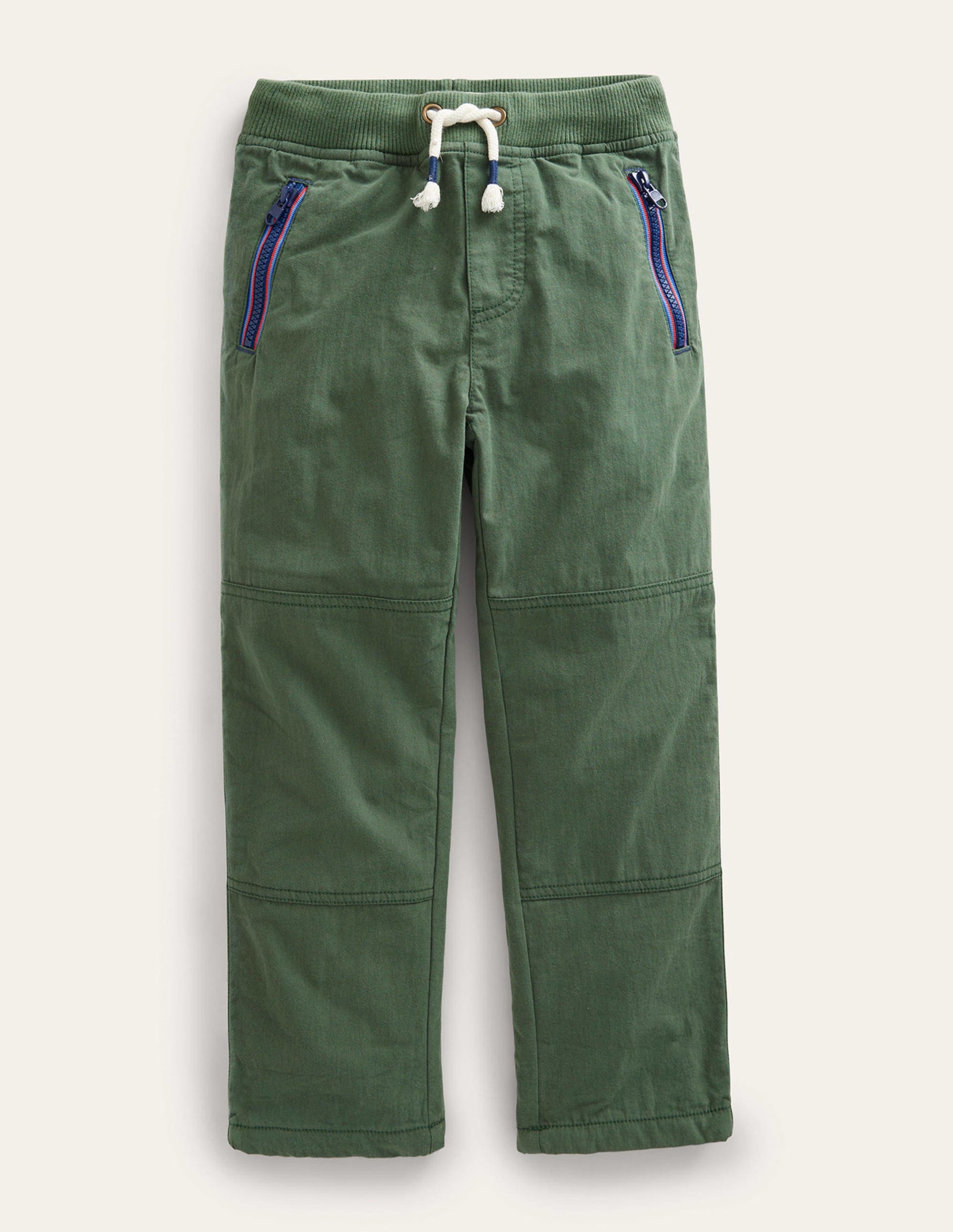 Pantalon cosy doublé-Vert monstre-1