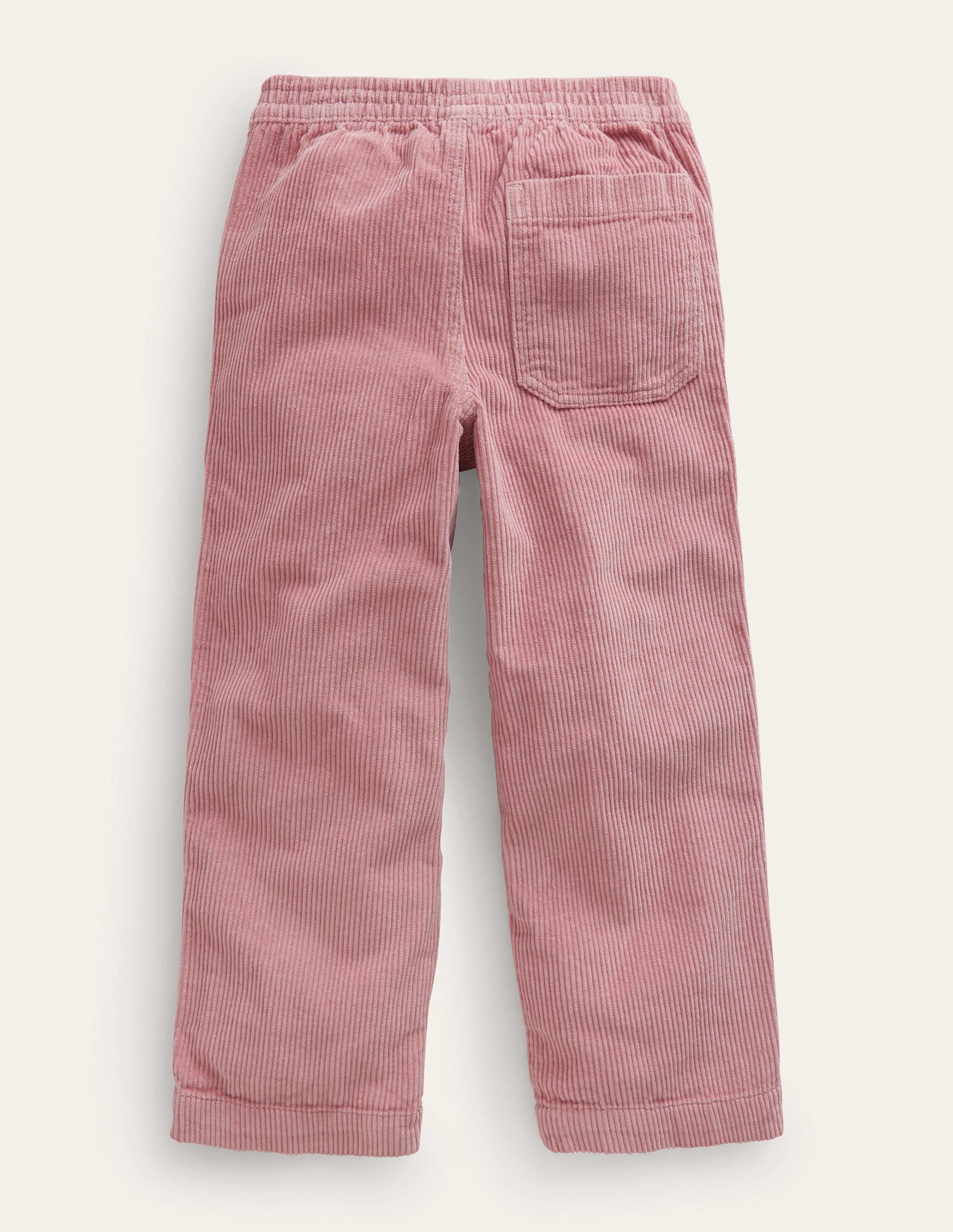 Pantalon à enfiler en velours côtelé épais-Rose vintage - Image 2