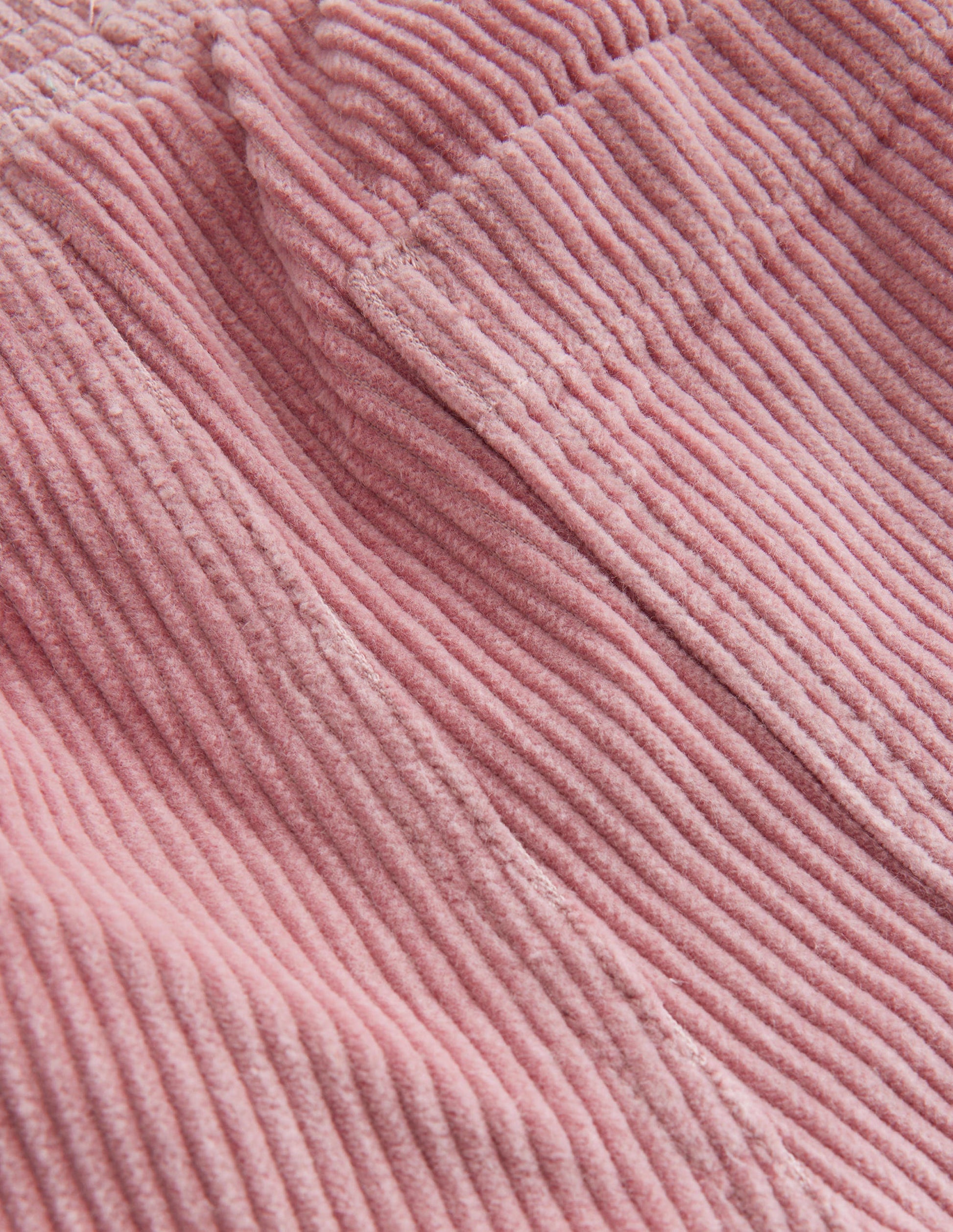 Pantalon à enfiler en velours côtelé épais-Rose vintage-3