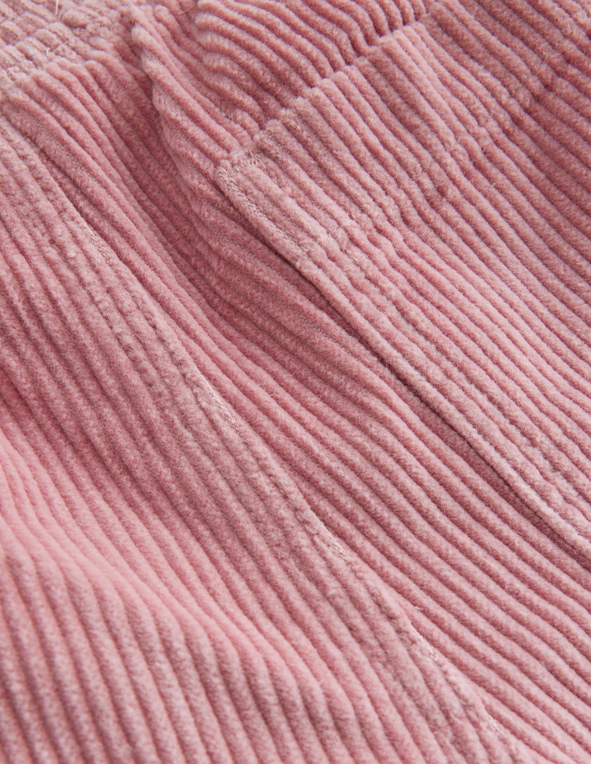 Pantalon à enfiler en velours côtelé épais-Rose vintage - Image 3