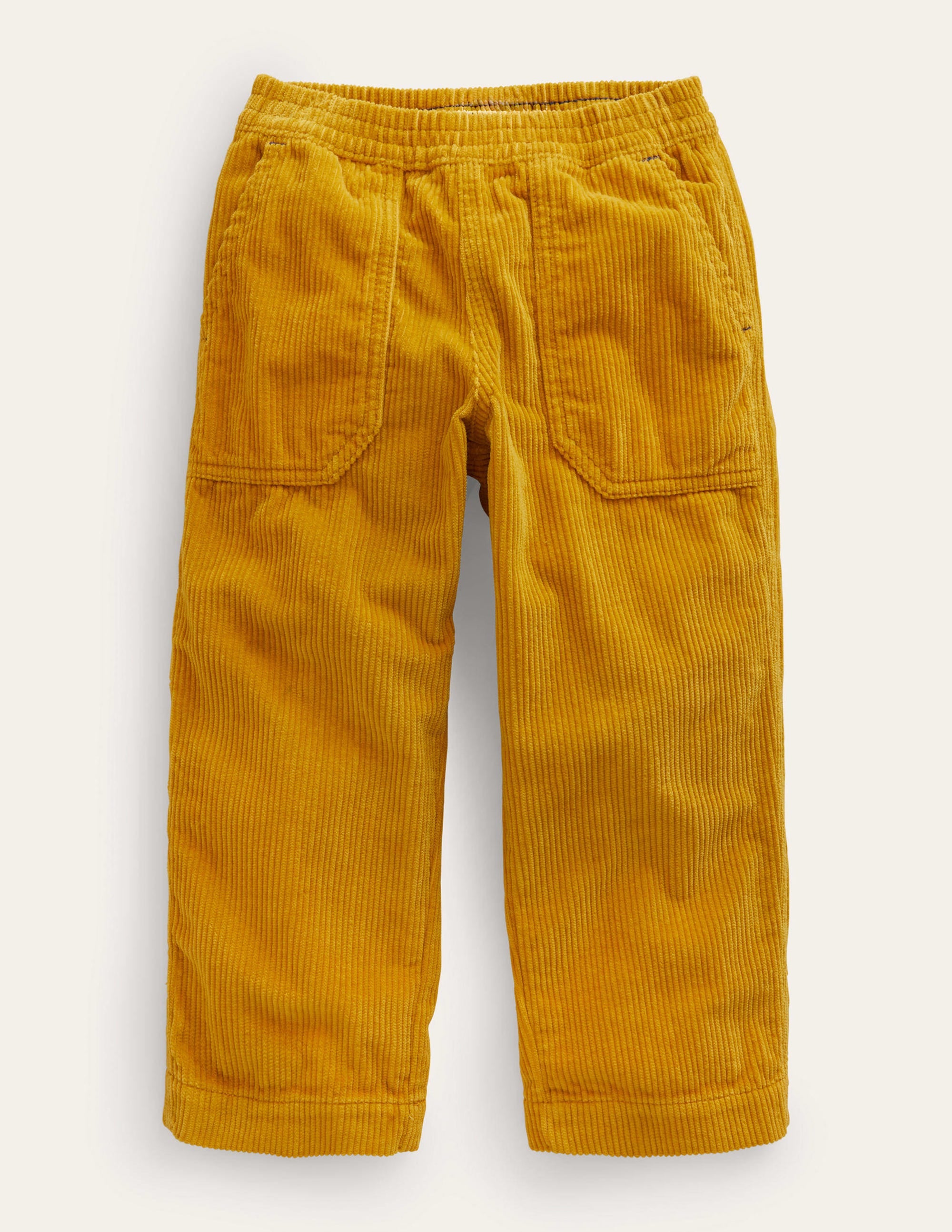 Pantalon à enfiler en velours côtelé épais-Brioche - Image 1