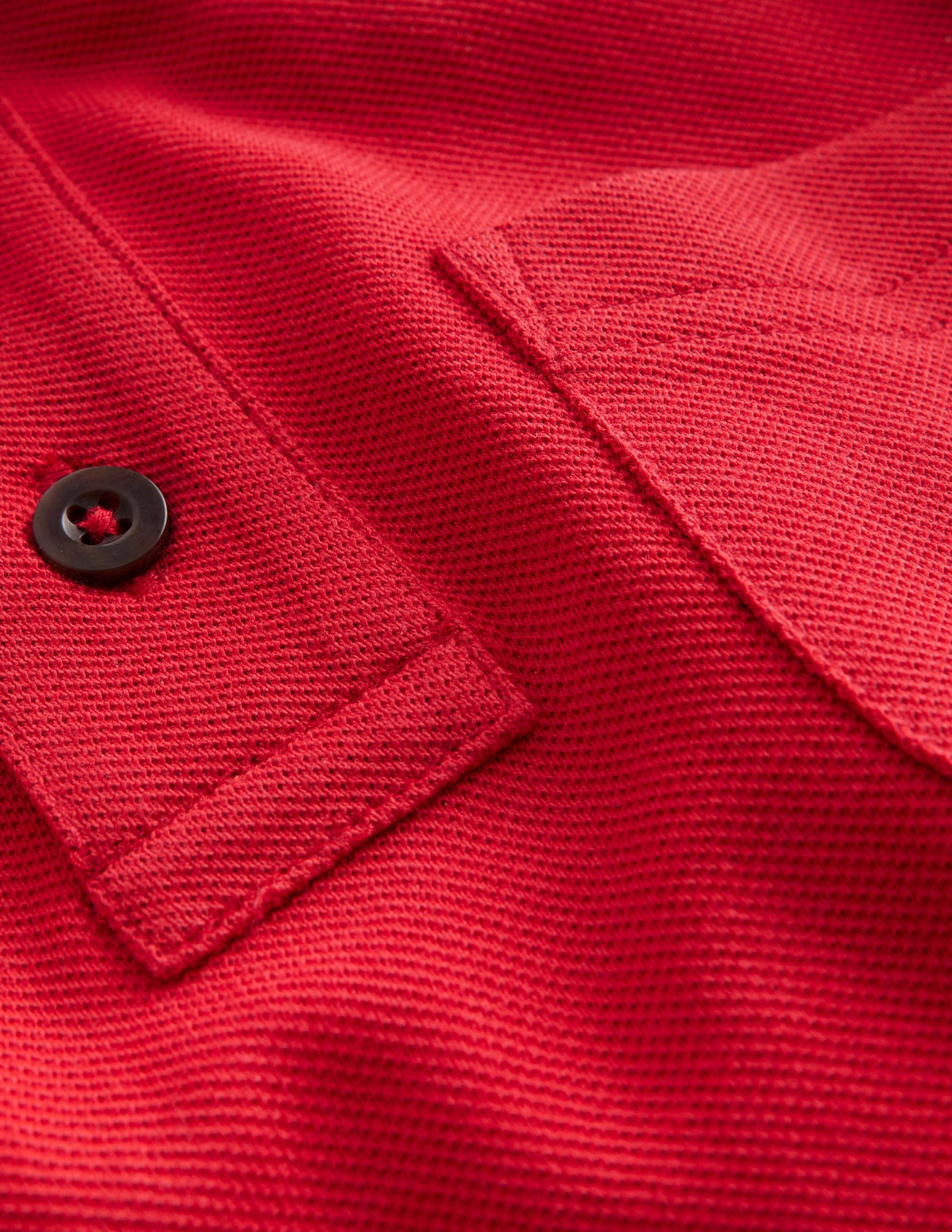 Long Sleeve Pique Polo-Rockabilly Red-3