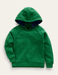 Karierter Hoodie-Tiefgrün