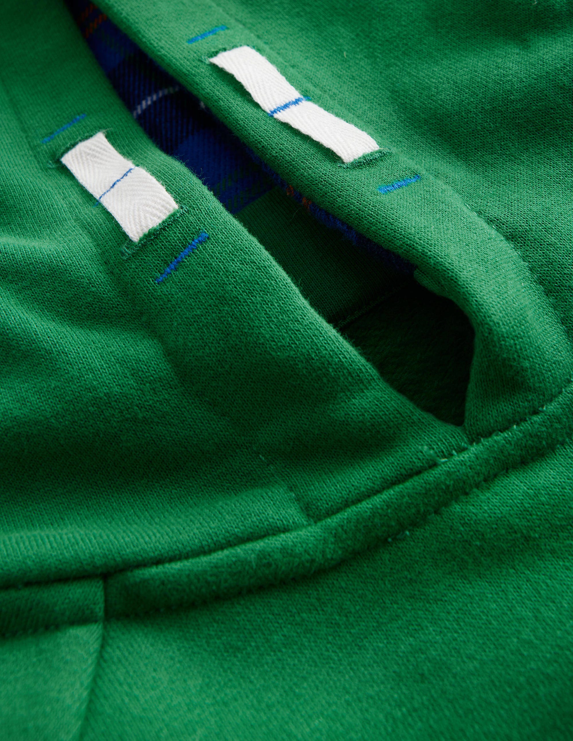 Karierter Hoodie-Tiefgrün - Image 3