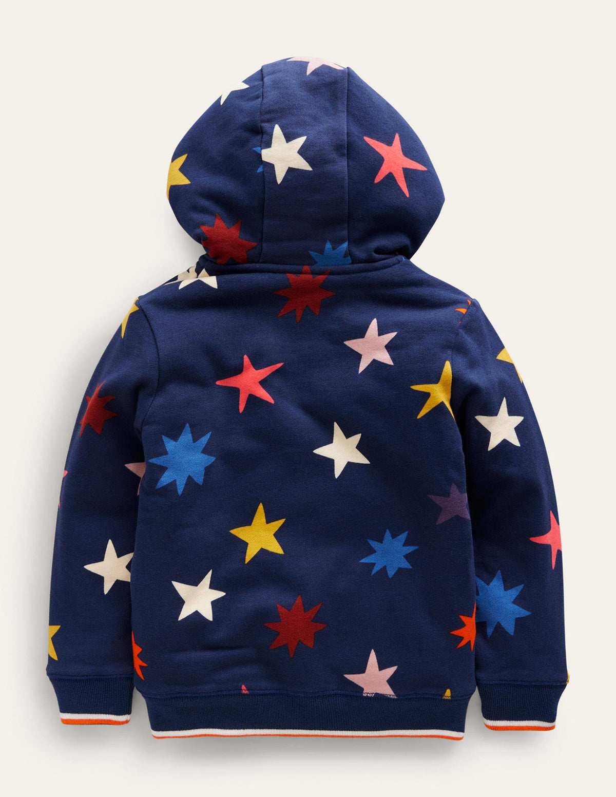 Kapuzenpulli mit Zottelfutter und Druck-Schuluniform-Marineblau Sterne - Image 2