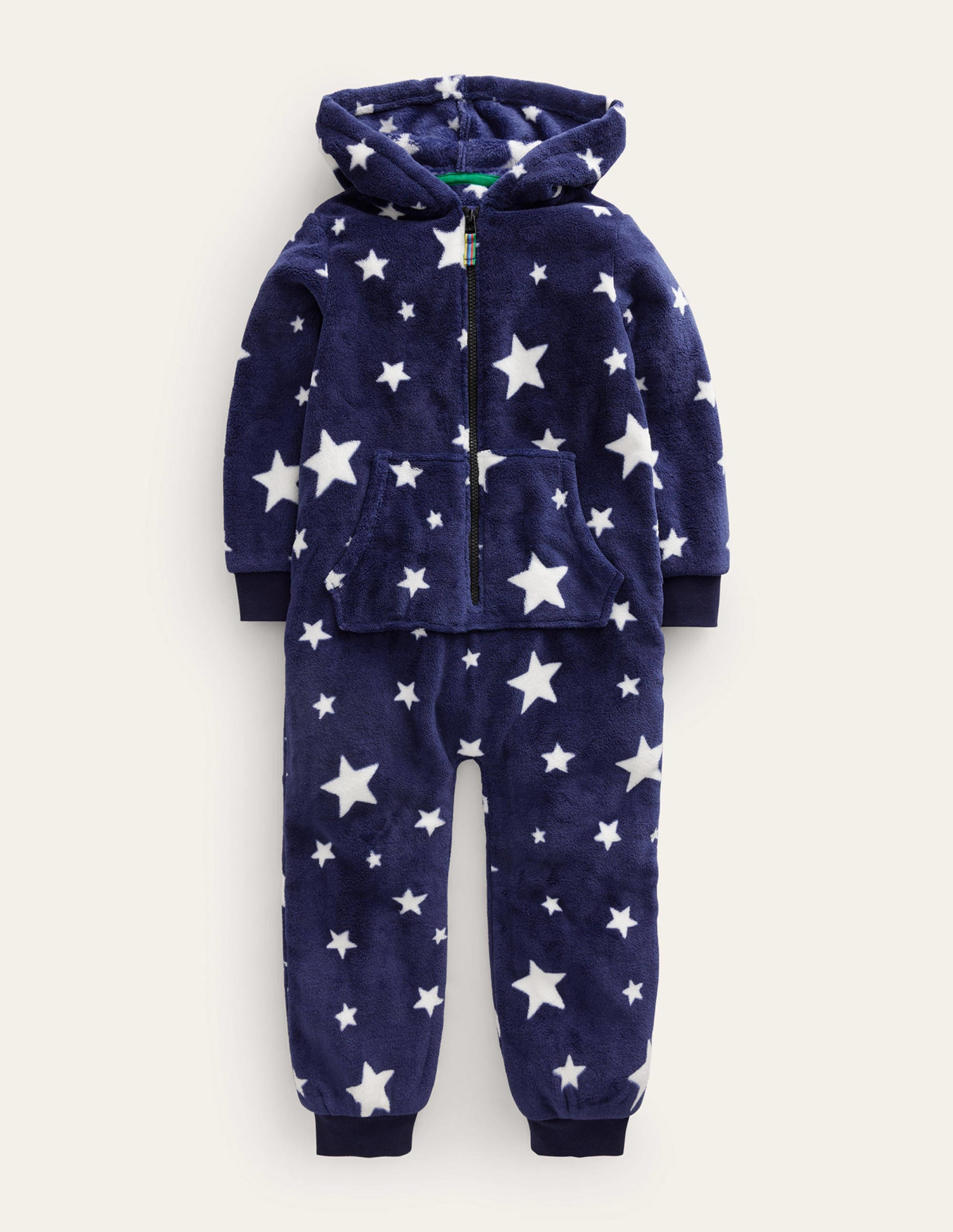 Gemütlicher Einteiler aus Fleece-Schuluniform-Marineblau Sterne - Image 1