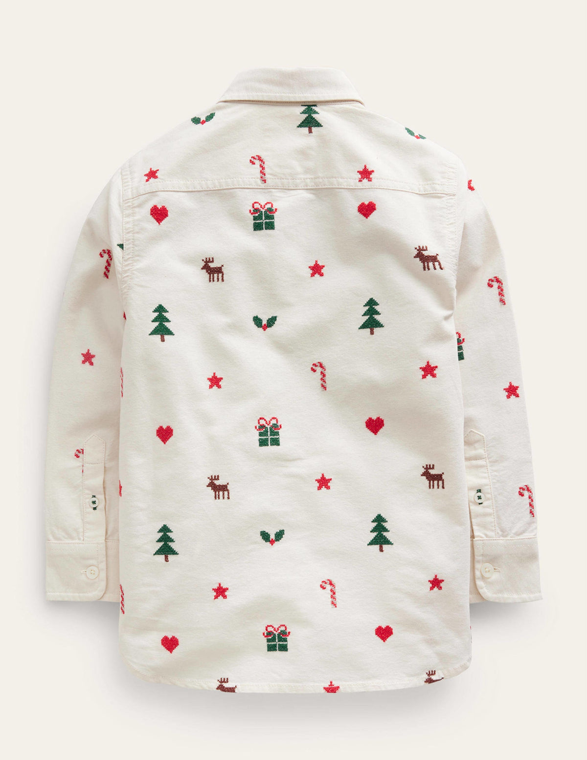 Embroidered Oxford Shirt-Vanilla Pod Christmas-2