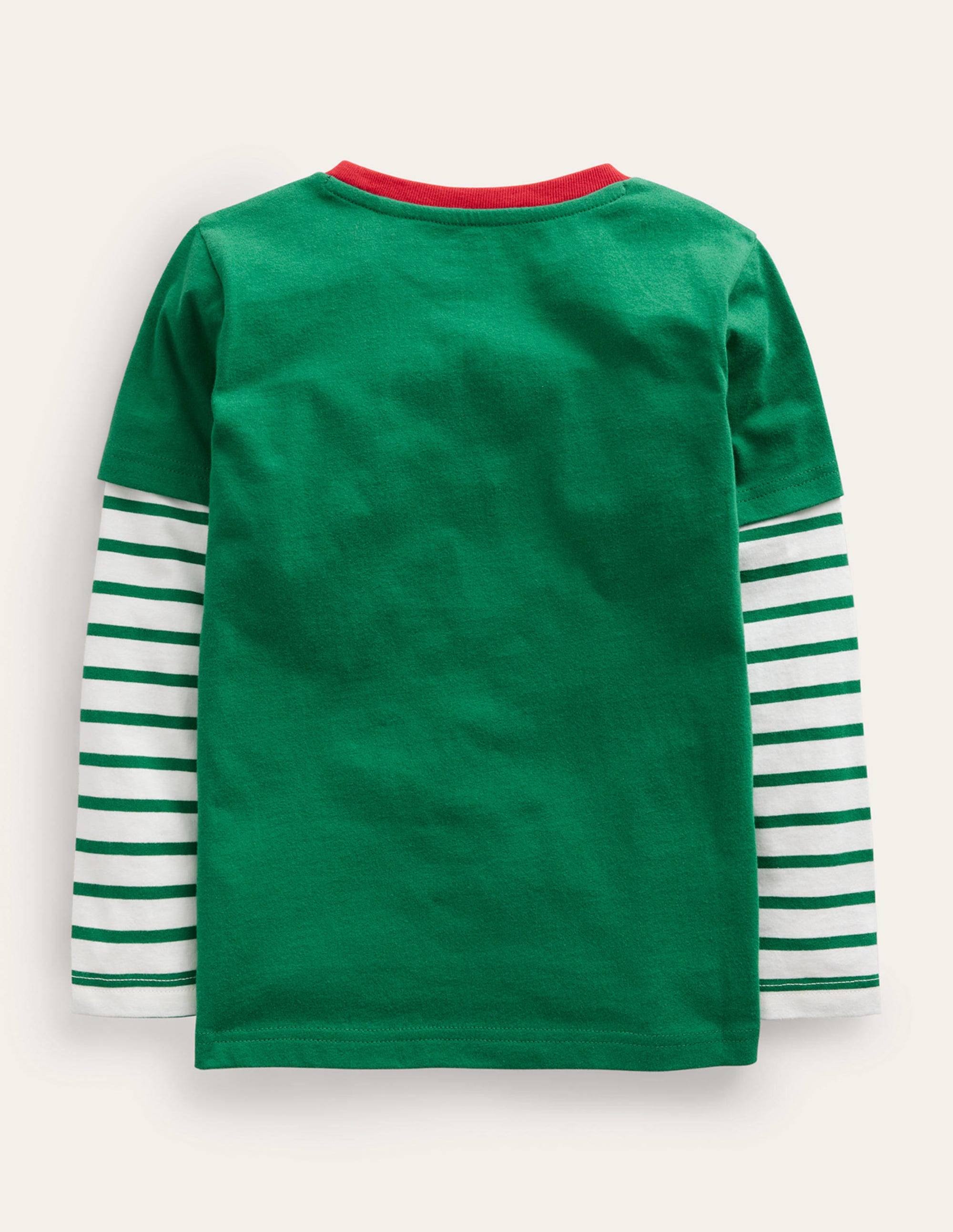 T-Shirt mit Elfen-Applikation-Waldgrün - Image 2