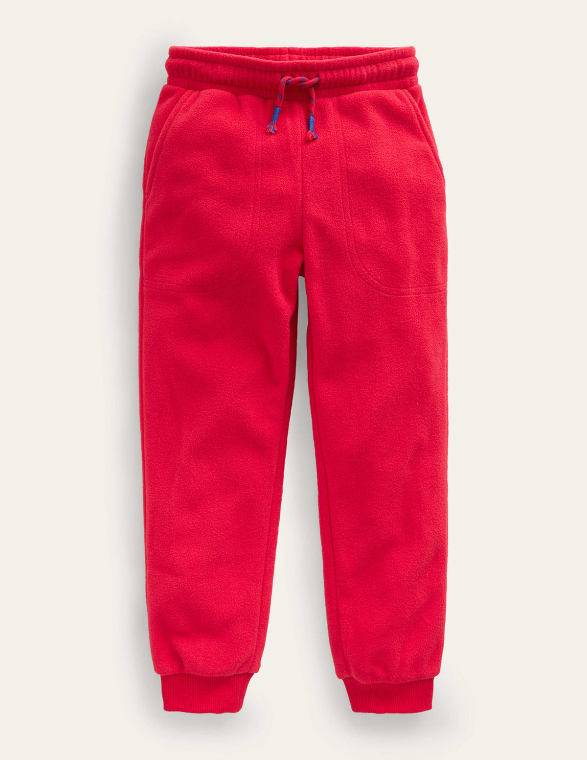 Jogginghose aus Fleece-Rockabilly-Rot-1