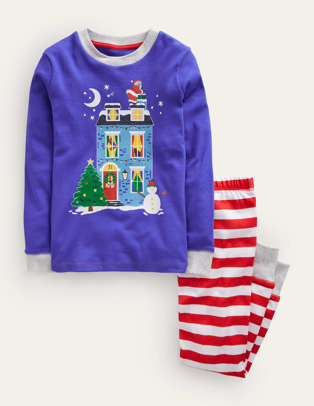 Im Dunkeln leuchtender Pyjama mit Logo-Blaues Haus - Image 1